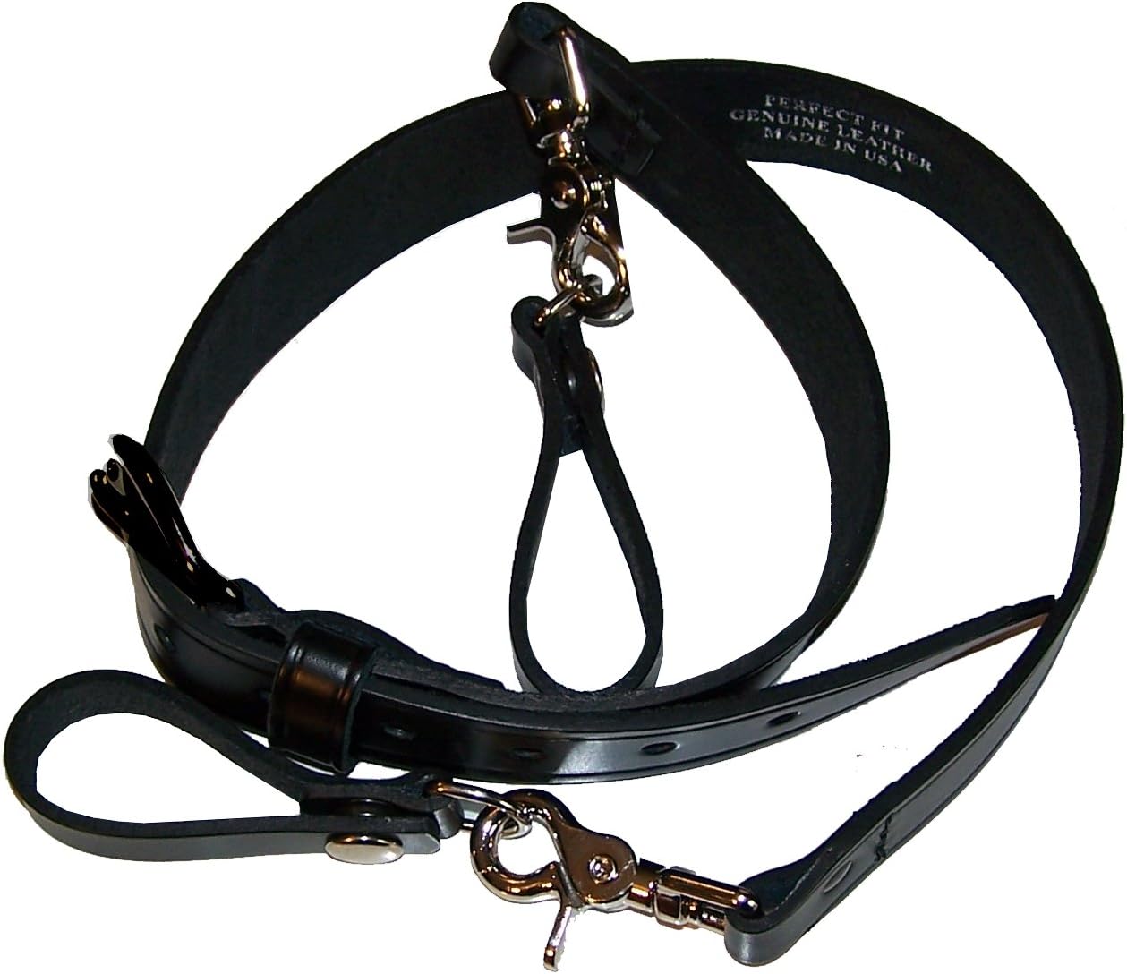 Perfect Fit Sam Browne Leather Shoulder Strap with Black Buckle for Men - Adults - Golf