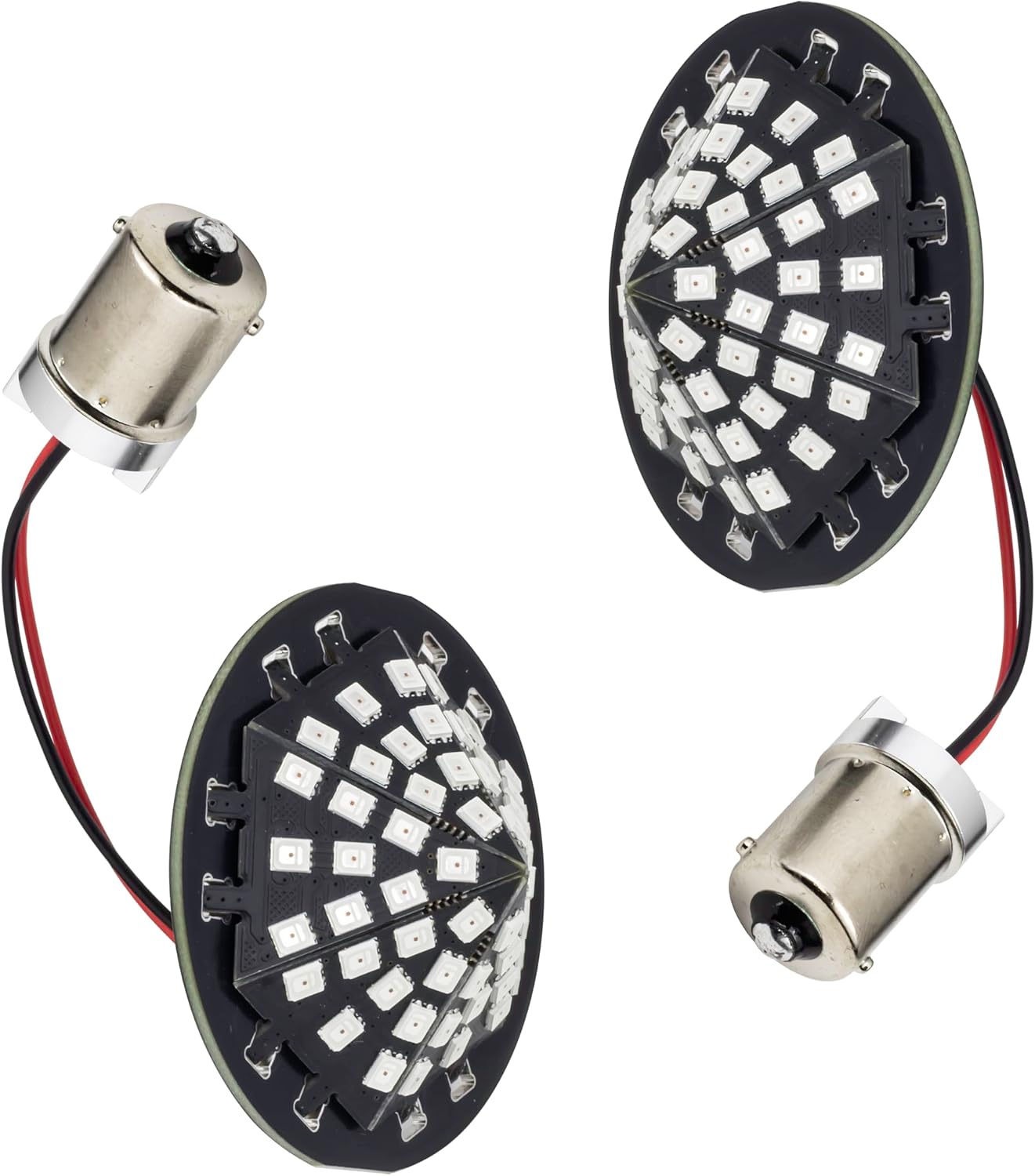 Eagle Lights Midnight Edition Generation III LED Premium Red Rear Turn Signals for Harley-Davidson® Motorcycles - 1156 Base