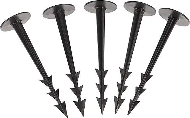GARDENIX 200 Pezzi TerraPEG - Chiodi Plastica Extra Forti per Tessuto Giardino