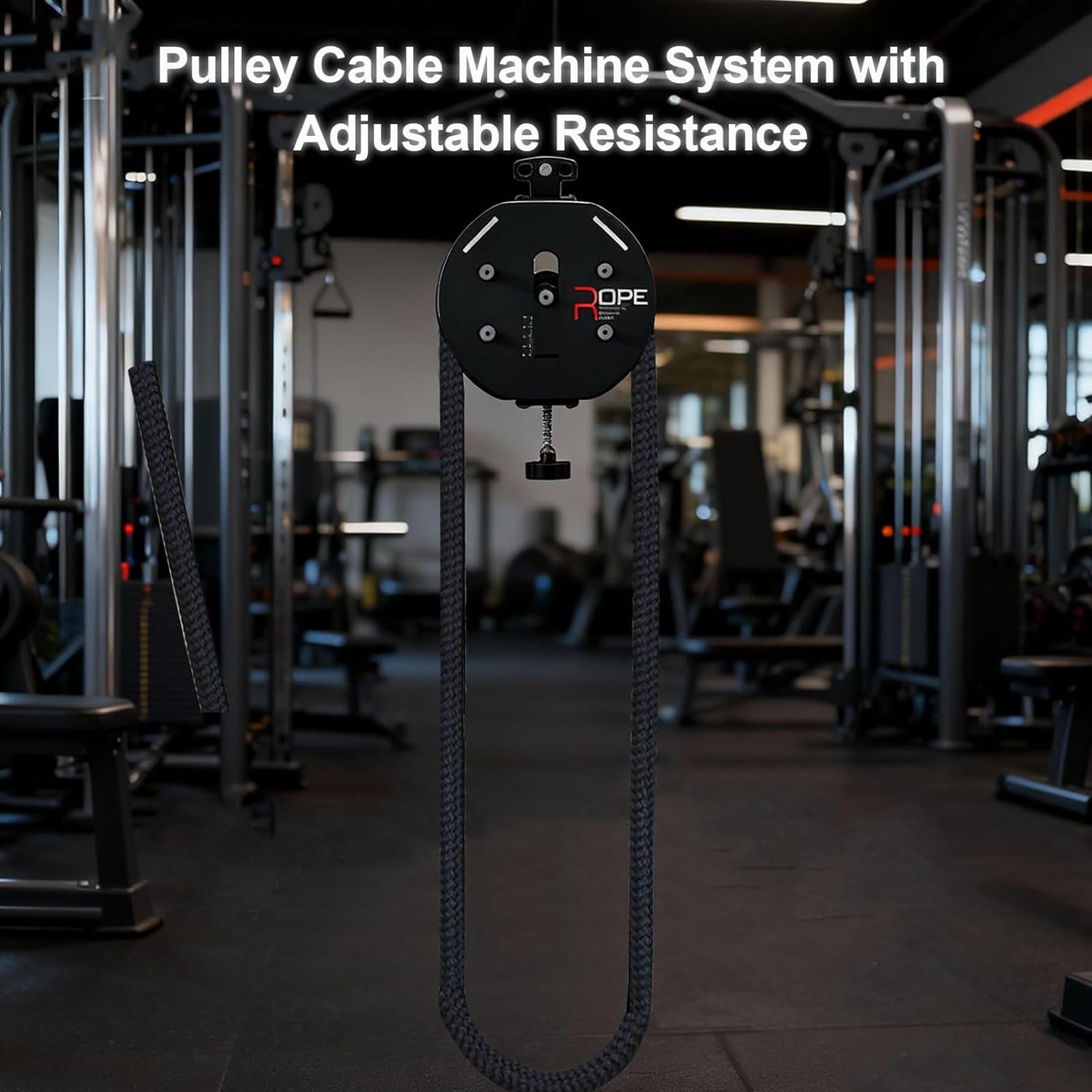 Endlosseil-Trainer, Battle Rope Endless Trainer Q, Ganzkörpertraining Geräte, Kabelzugsystem, Einstellbarer Widerstand, Für Pull Up Auxiliary Training & Koordination