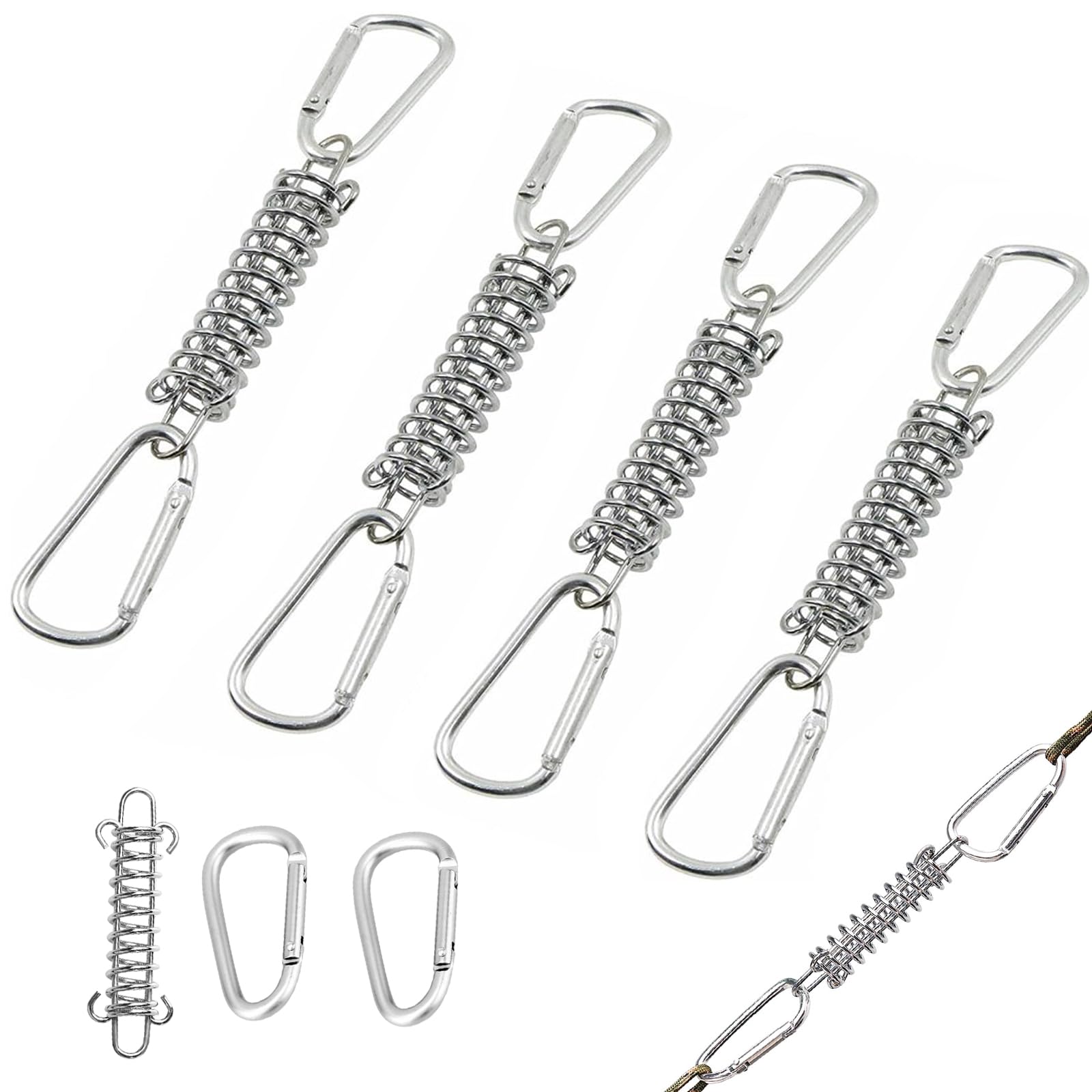 Lot de 10 ressorts de tension en acier inoxydable pour tente, auvent