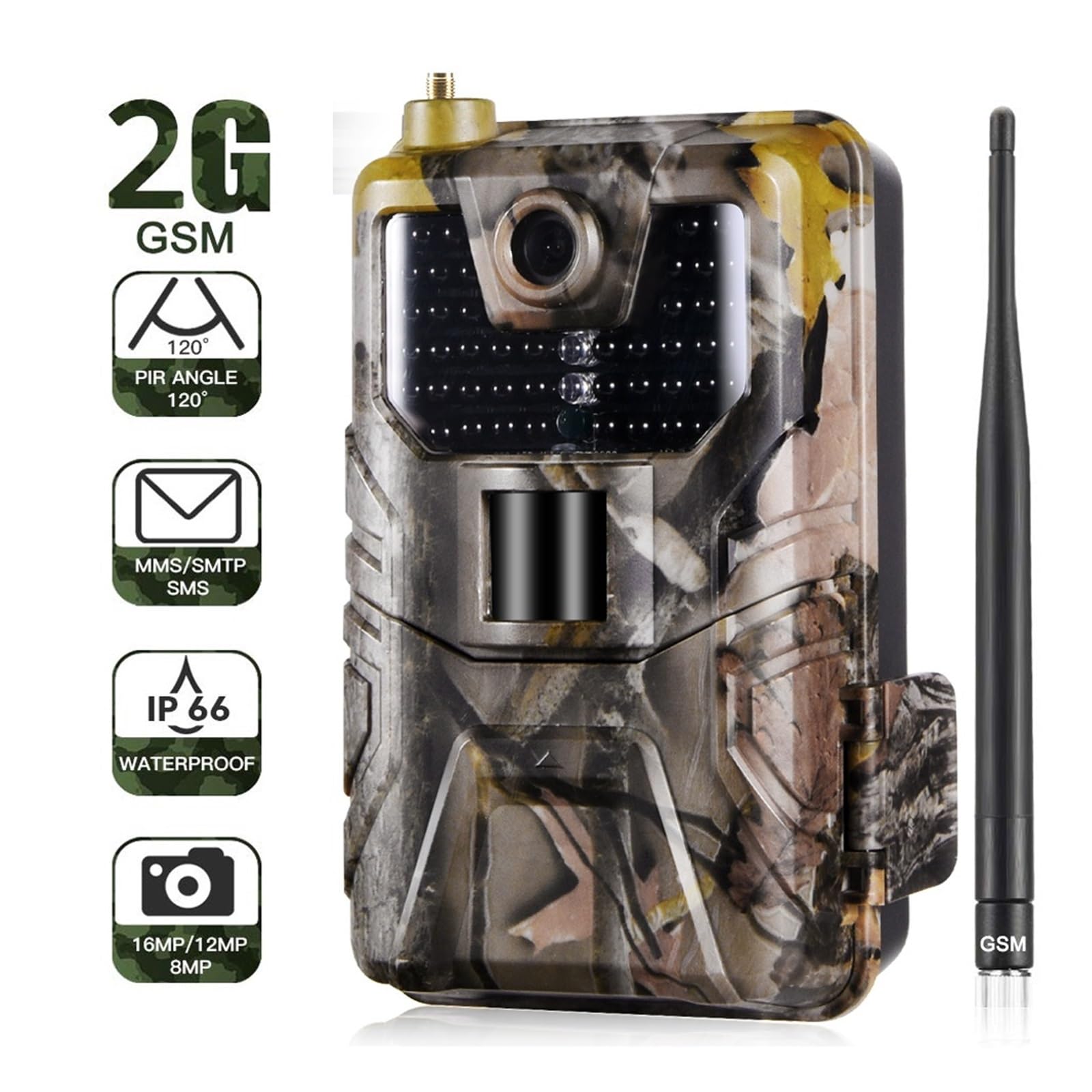Kamera Obserwacji Dzikiej Przyrody 20MP 1080P Kamera Obserwacyjna Dzikiej Przyrody Komórkowy Noktowizor 2G SMS MMS SMTP E-mail Bezprzewodowe Kamery Myśliwskie HC900M Nadzoru