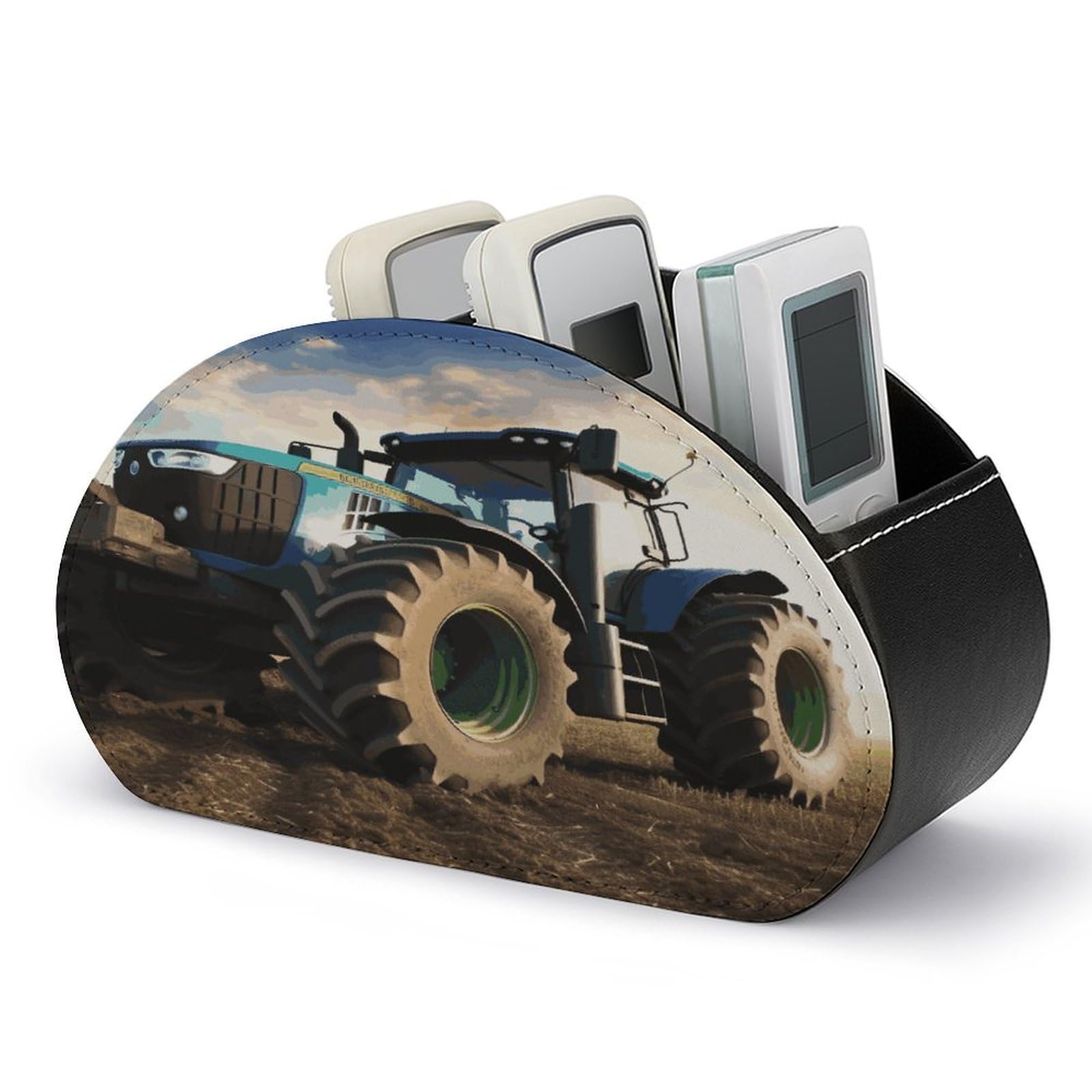 Btcowzrv Style Farm Tractor Remote Control Holder With 5 Compartments