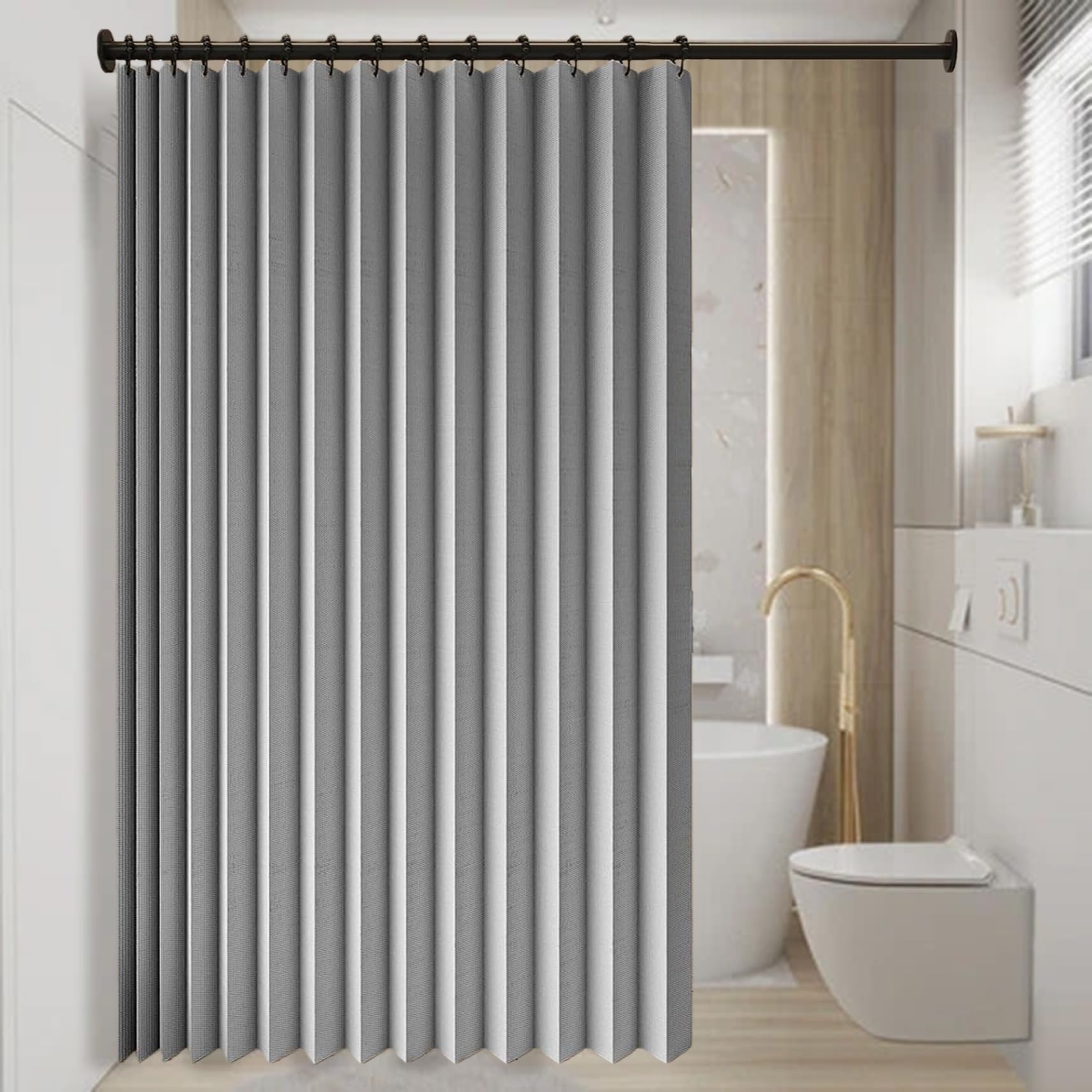 Rideau de séparation pour chambre et salon, idéal pour créer un coin nuit moderne et calme