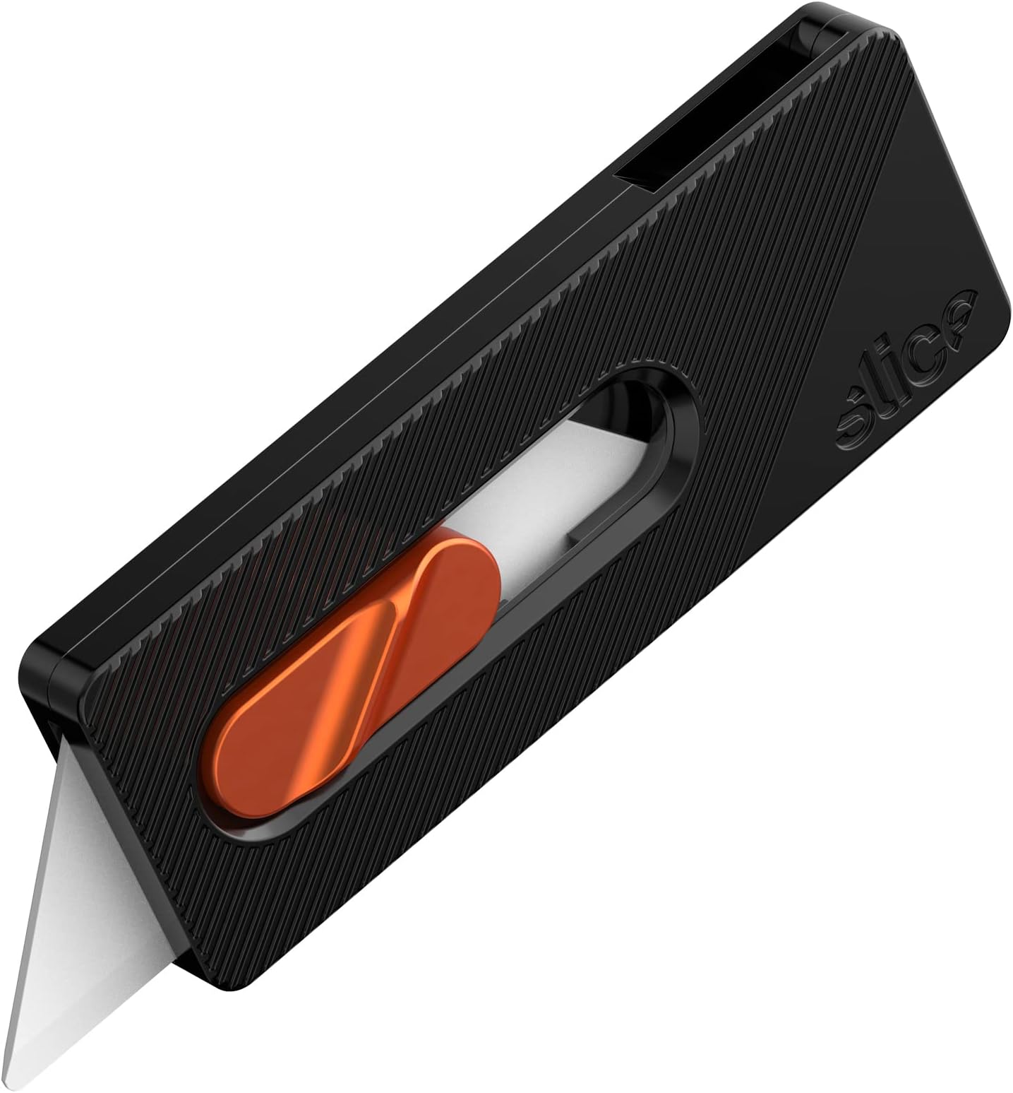 Slice 10496 EDC Pocket Knife, Ceramic Blade, Finger Friendly, Lasts 11x Longer Than Metal, Aluminum Handle, Textured Grip, Lanyard, Commercial Grade