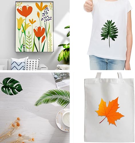 Miniatura 6 de Eage 20 plantillas de hojas, plantillas reutilizables para pintar en paredes, puertas, muebles de madera, decoración del hogar (6 x 11.7 pulgadas)