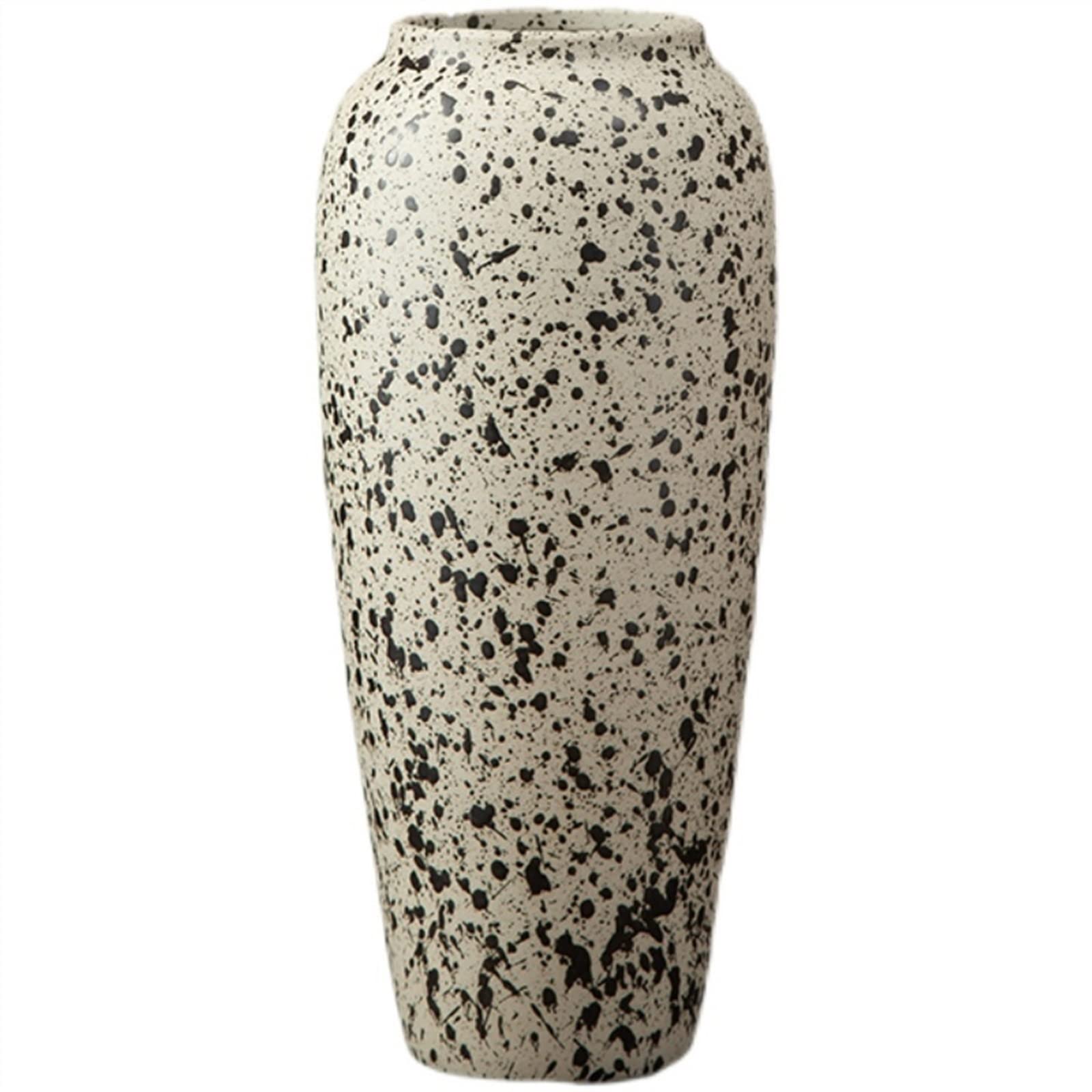 Bzgpmfud 3 Vase Desktop Flower Coarse Pottery Modern Simple Decoration Living Room Arrangement Chinese Tabletop Ceramic Pot(3)