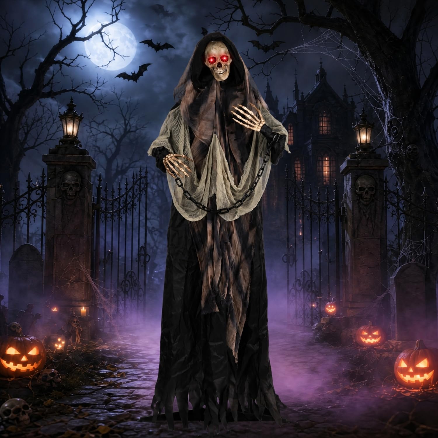 Photo 1 of SunArtHome 6 FT Grim Reaper Halloween Decor
