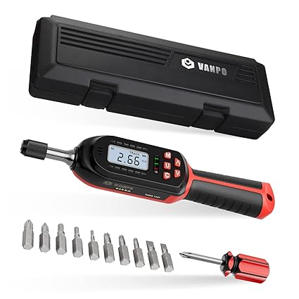 VANPO 0.3-6NM Digital Torque Screwdriver/Wrench Set