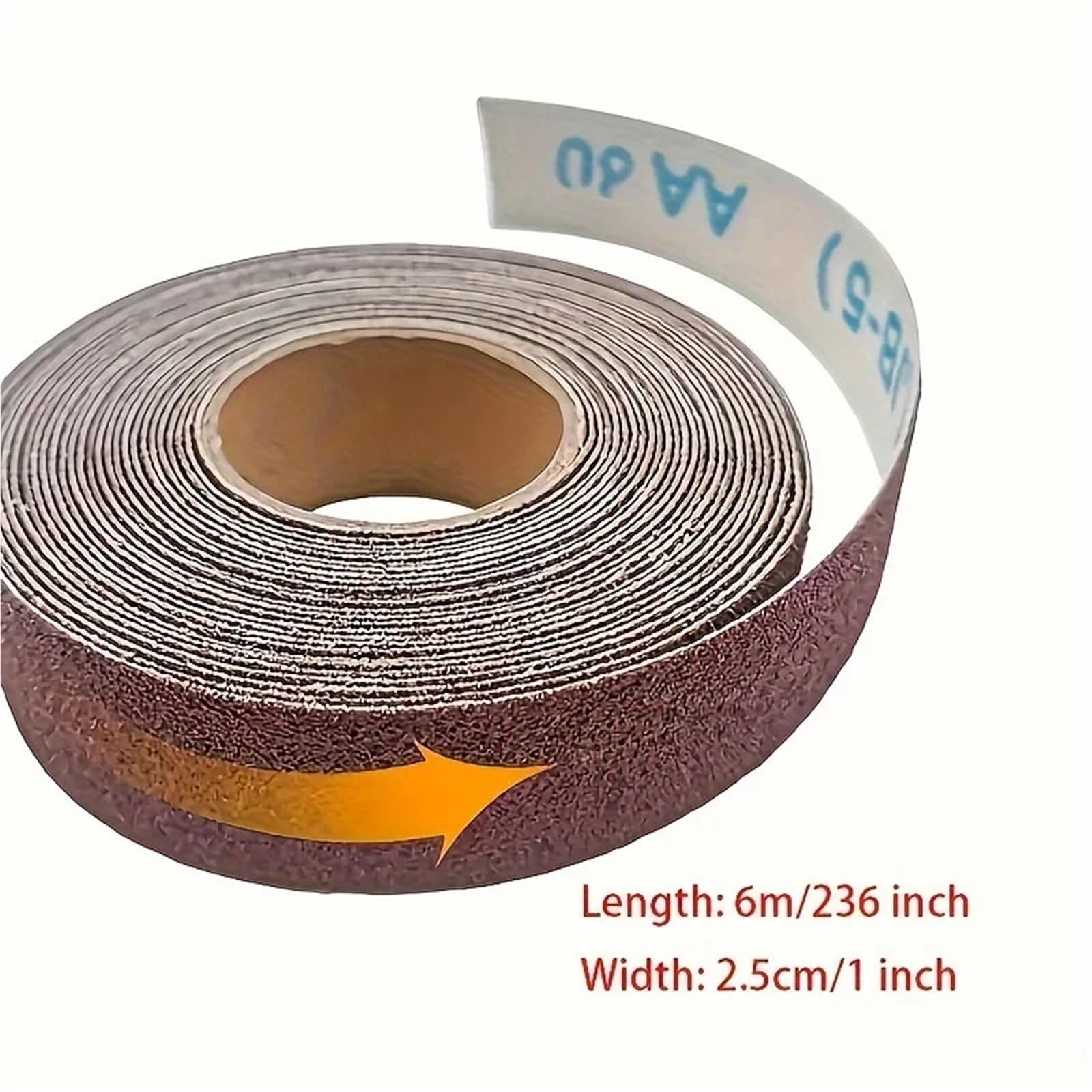 carta vetrata Rotoli di tela diamantata, carta vetrata a grana 80/150/240/320/400/600, smeriglio metallico con dispenser, allumina(5roll)