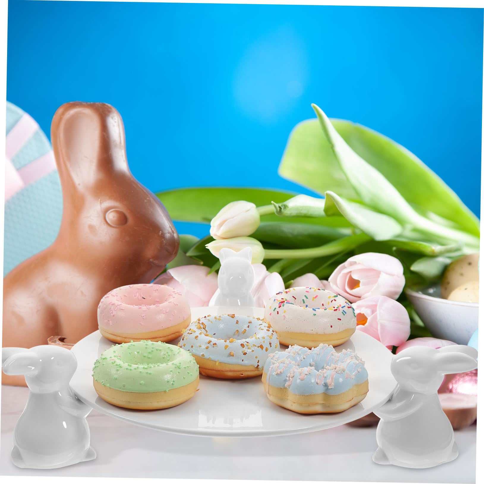 Garneck Alzata Decorativa Per Torta Pasquale in Ceramica Con Motivo 29 5 Cm Per Feste Ed Eventi
