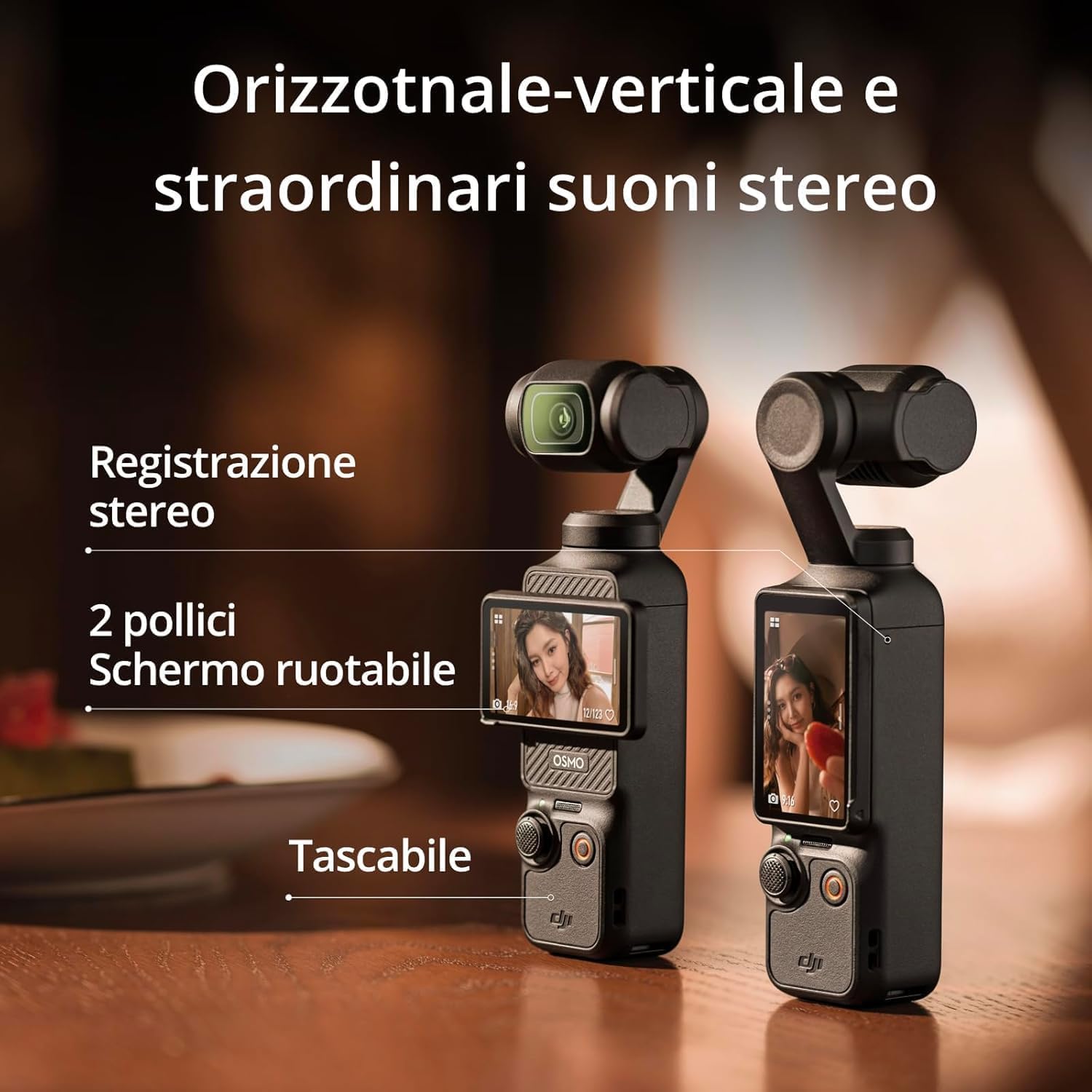 DJI Osmo Pocket 3 Creative Combo Bundle, fotocamera vlog 4K con CMOS da 1 pollice e video 4K/120 fps, stabilizzazione a 3 assi, fotocamera digitale (Spina di ricarica)
