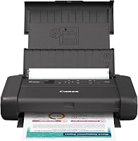 Canon PIXMA TR160 Wireless Portable Printer: Compact Inkjet with 50-Sheet Tray, 1.44" OLED Display & Optional Battery