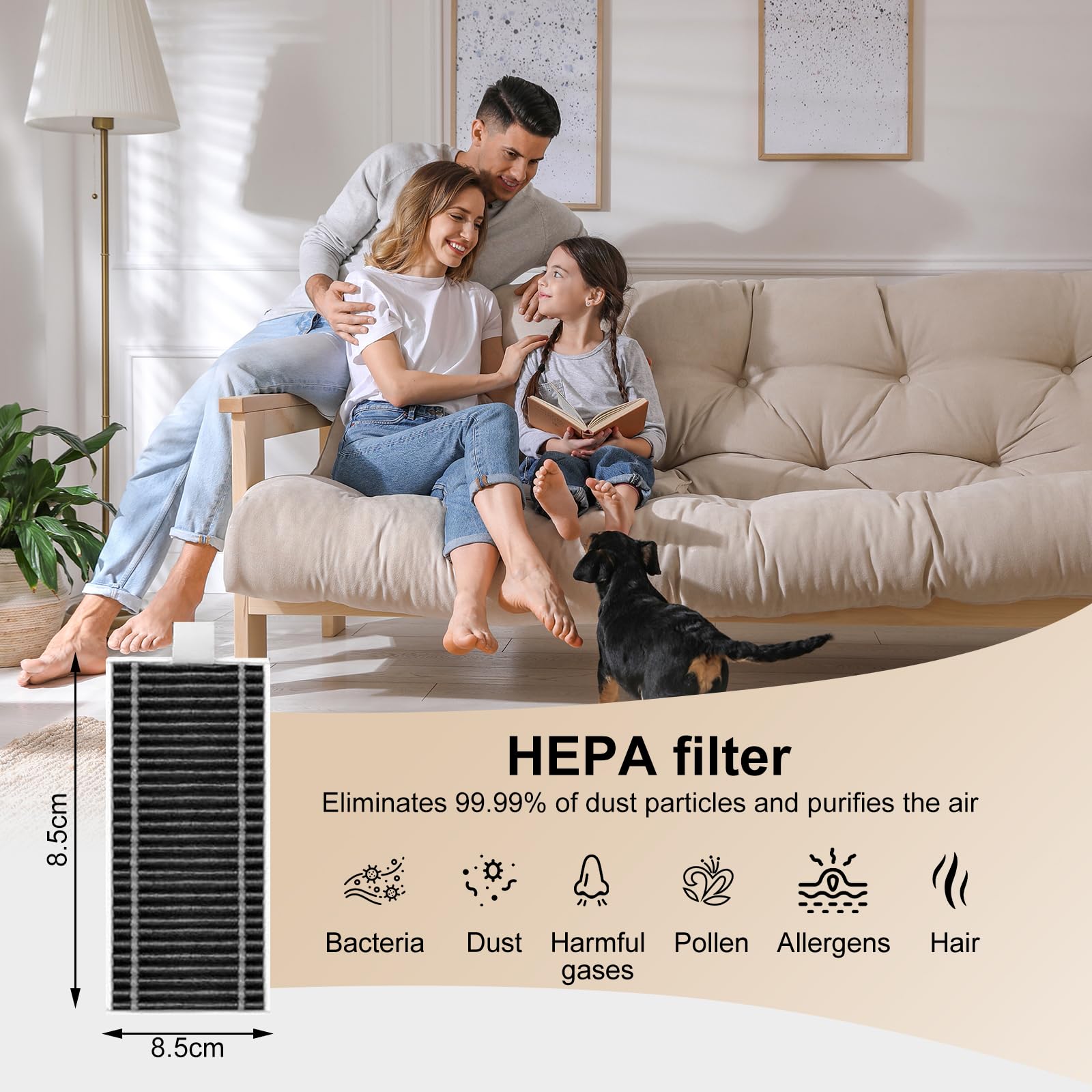 Set di accessori per aspirapolvere robot Ecovacs Deebot X11 OmniCyclone – 1 spazzola principale, 2 spazzole a rullo, 4 filtri, 4 filtro, 4 spazzole laterali, 1 spazzola per la pulizia
