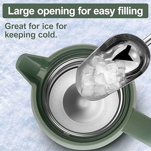 Miniatura 4 de Jarra térmica de café de 68 onzas de acero inoxidable con aislamiento al vacío, dispensador térmico de bebidas de doble pared, termo aislado al