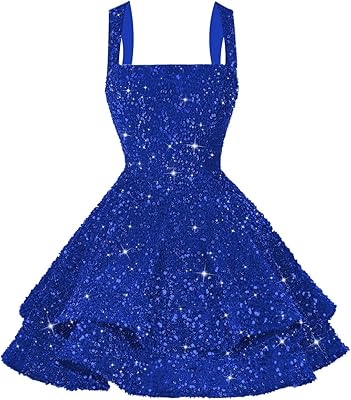 open lace back dress Jovani Juniors Ulla Crystal Tulle Dress Royal Blue Blue / Juniors/Women 2