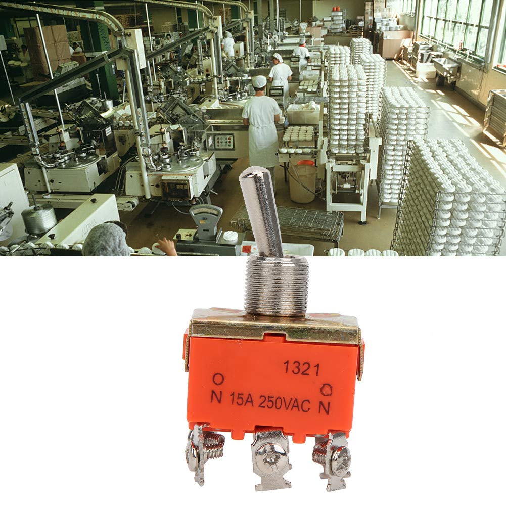 Przełącznik, 10 SZTUK E-TEN1321 Przełącznik dźwigniowy 6 Pin ON-ON 2-pozycyjny przełącznik dźwigniowy AC 250V 15A, 12Pdt