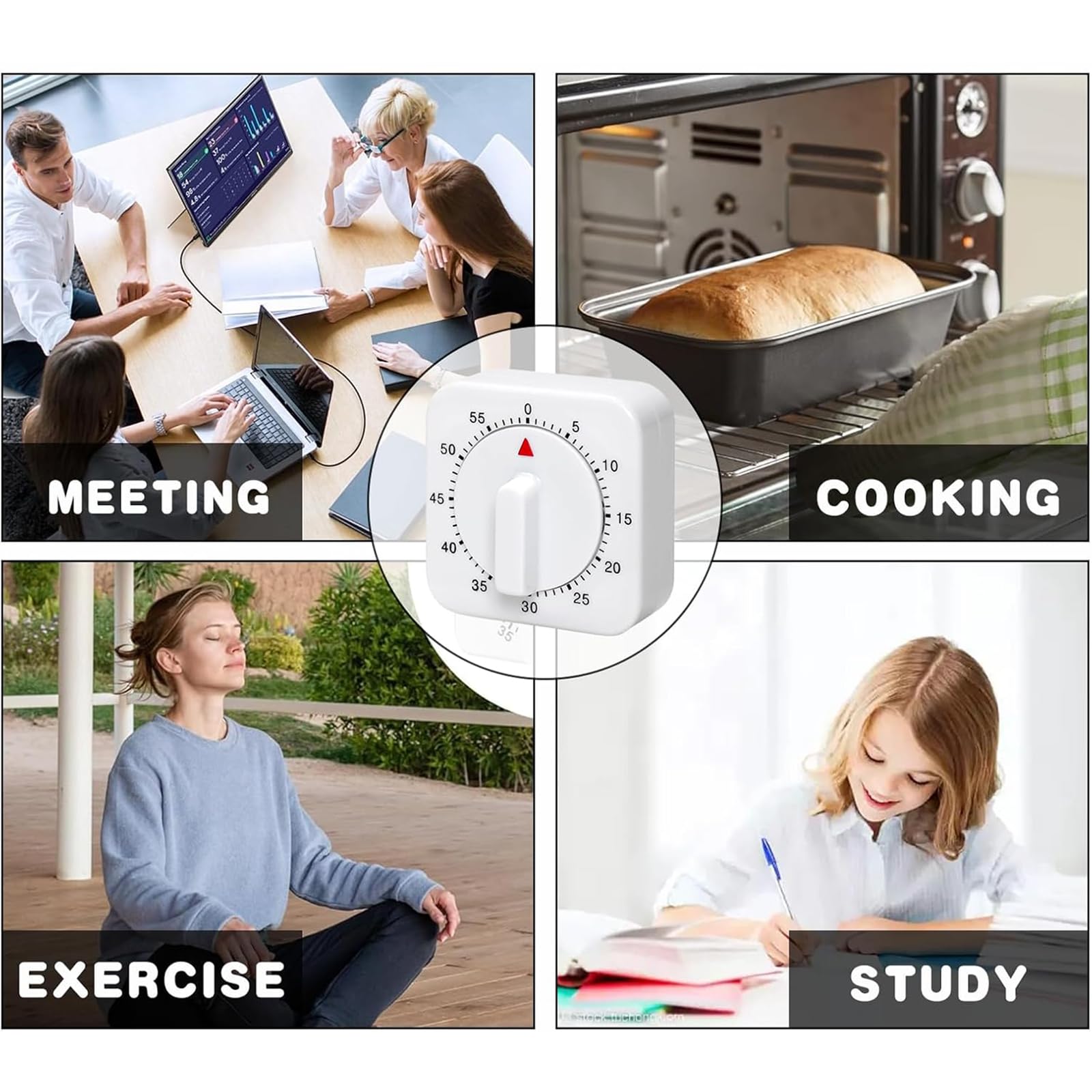 1 Pezzo Timer Da Cucina Meccanico, Timer Da Cucina Vintage, Timer - Foto 6