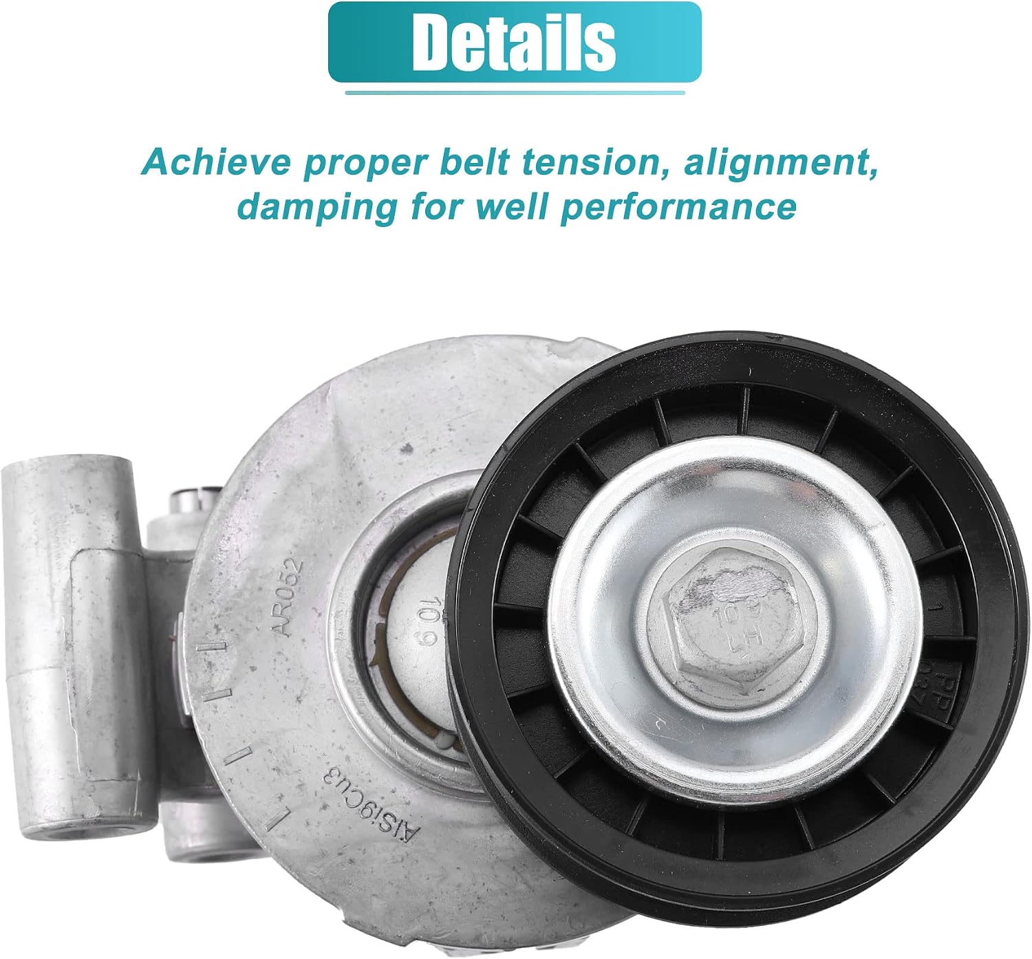 X AUTOHAUX Belt Tensioner Assembly 5M5Q6A228AA LF5015980 LF5015980A for Ford C-Max DM2 1.8 Petrol MPV 2007-2008