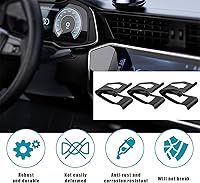 Vista 4 de Augeny 30 clips de ajuste para salpicadero, retenedor de metal para consola delantera de automóvil, clip universal para tablero de instrumentos