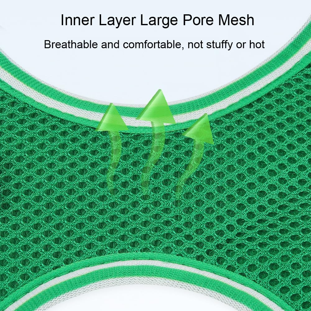 FUNAT Summer Breathable Pet Chest Harness, Soft Mesh Dog Harness and Leash Set, Sports Puppy Chest Harness Dog Traction Rope - Image 4