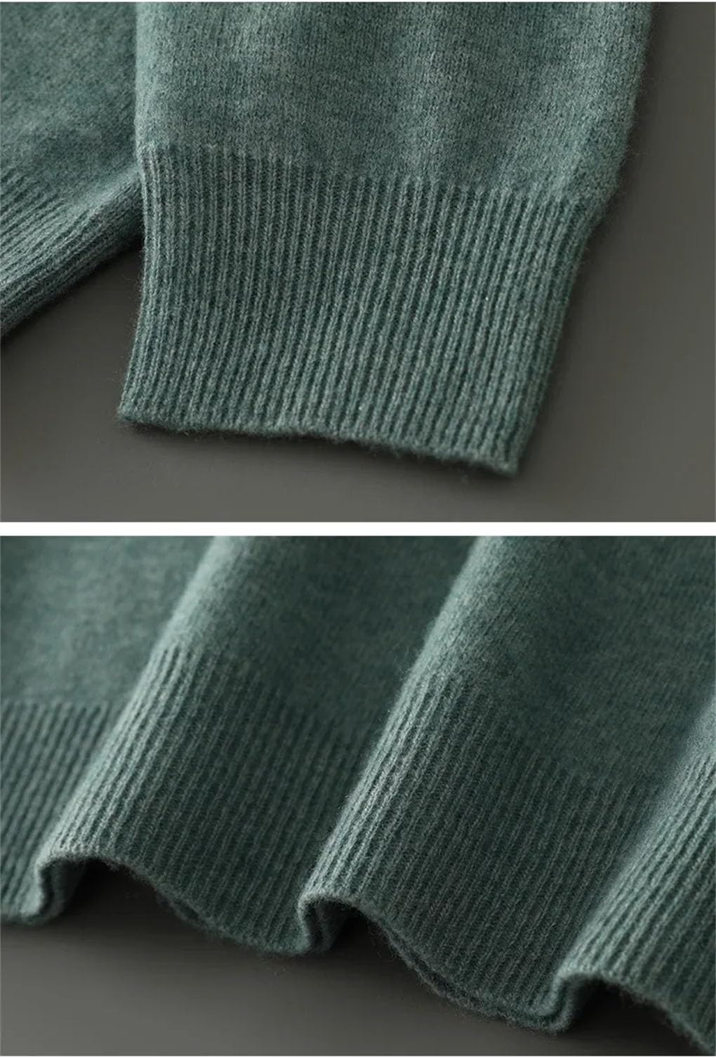 Męski sweter z długim rękawem półwysoki kołnierz sweter slim fit casual top