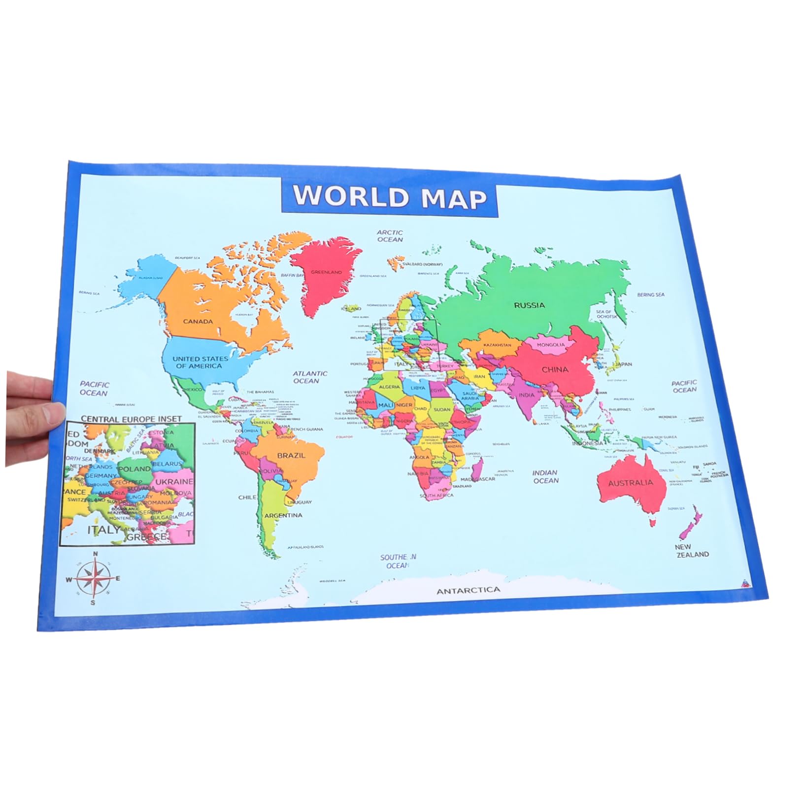 STOBOK 3sätze Geographie Wandkarte Lernposter Weltkarte Für Klassenzimmer Und Schlafzimmerdekoration Für Homeschooling Und Vorschule Klarer Druck Leuchtende Farben