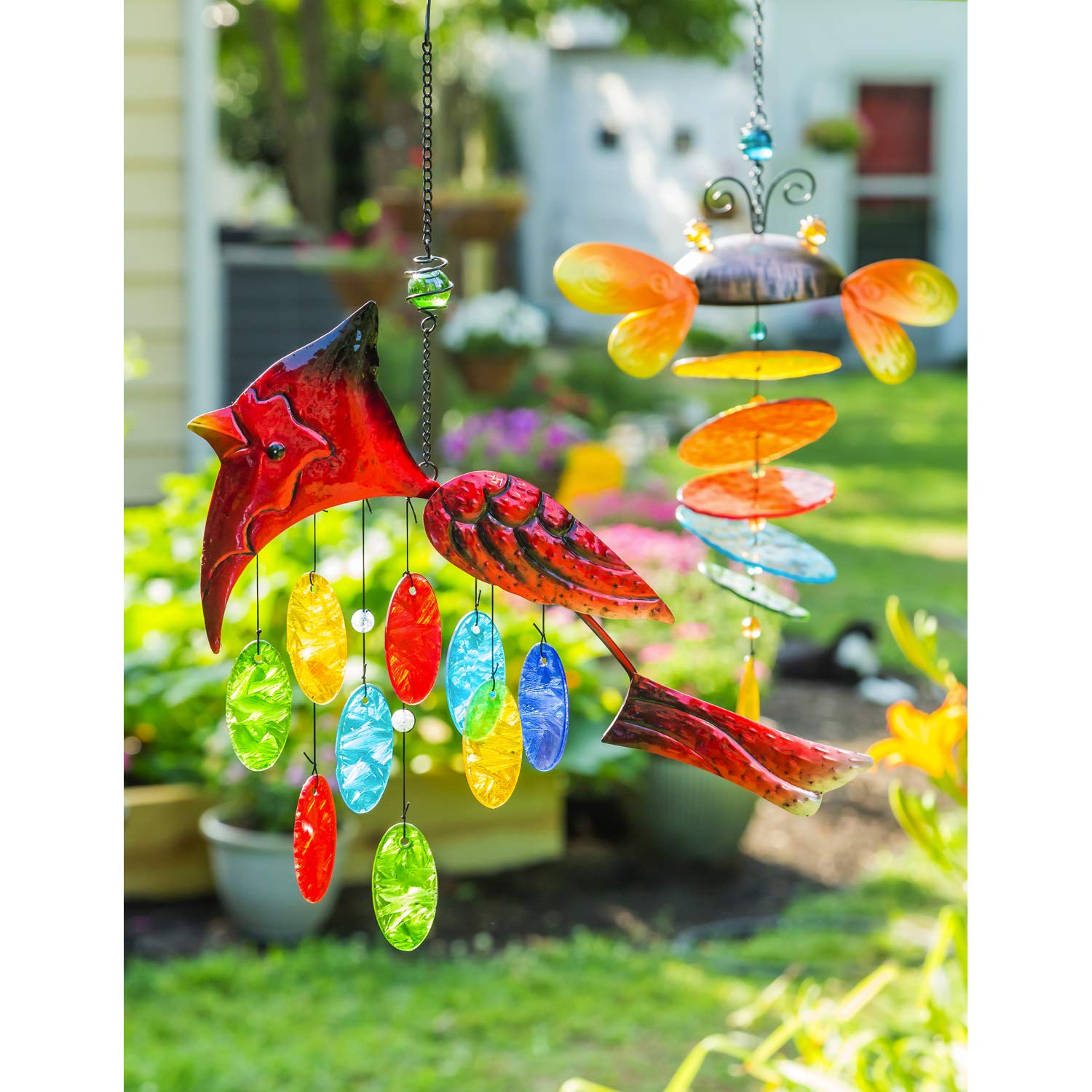 ヴァンクリーフ　オーナメント Amazon.com : Evergreen Flag Beautiful Cardinal Glass and Metal