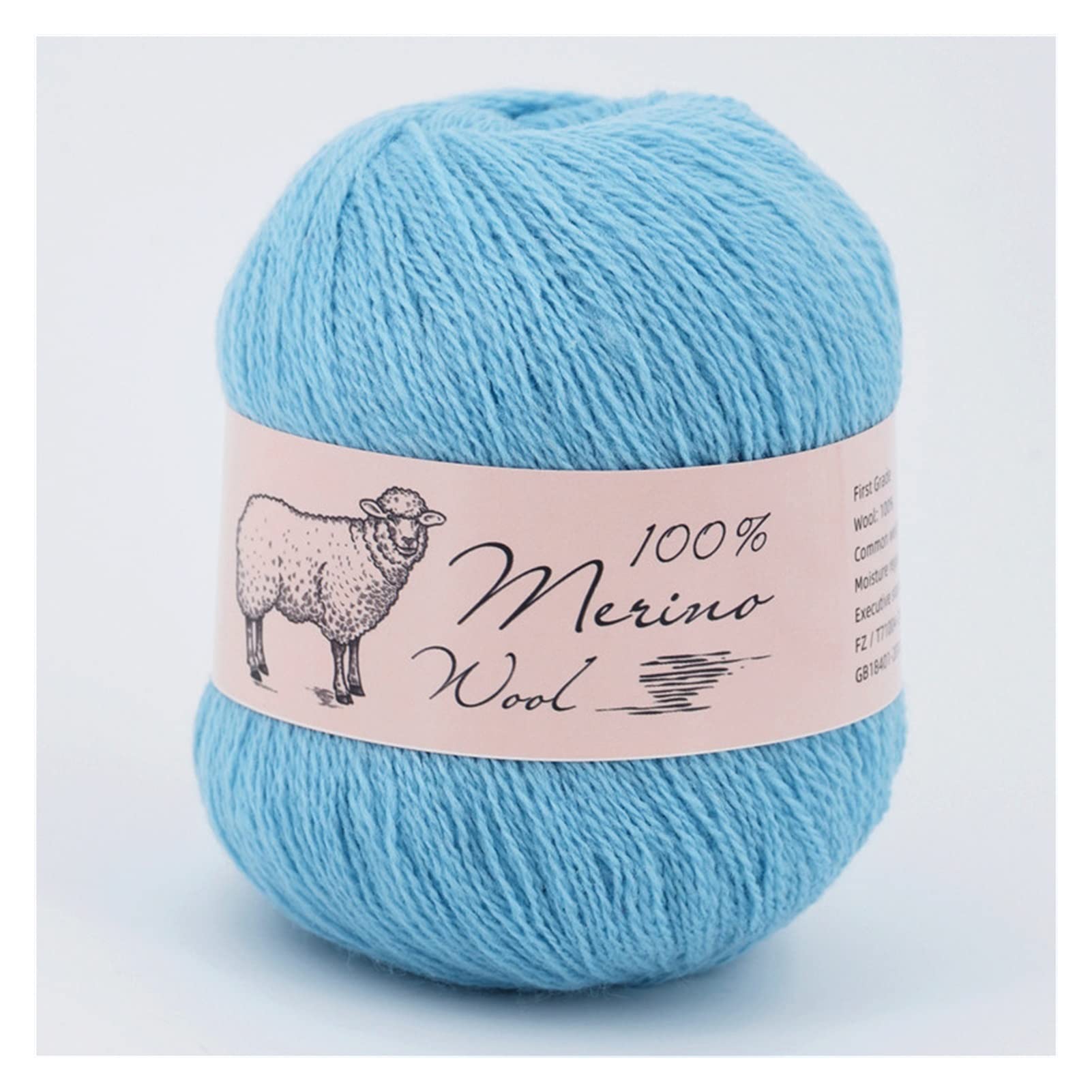 Hilado de Lana de 6 unids for Tejer a Mano de Punto de Verano Medio-Fino Suave de Ganchillo Hilo de Lana otoño Invierno Ropa Bufanda Hilo 50 g Ovillos Lanas (Color : 13)