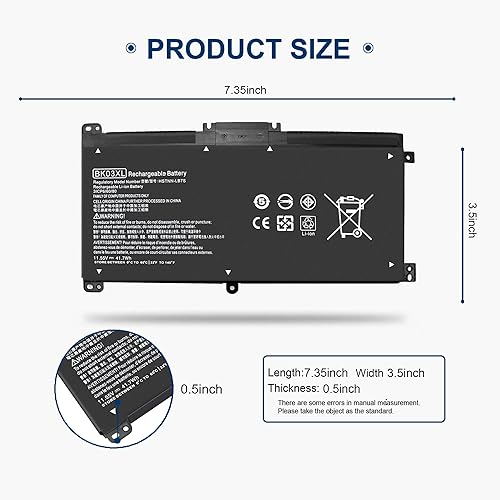 Miniatura 2 de BK03XL Batería para HP Pavilion X360 45.9ft-ba011dx 45.9ft-ba013dx 45.9ft-ba015dx 45.9ft-ba114dx 14-ba253cl 14-ba125cl 14-ba175nr 14-ba051cl 9163666