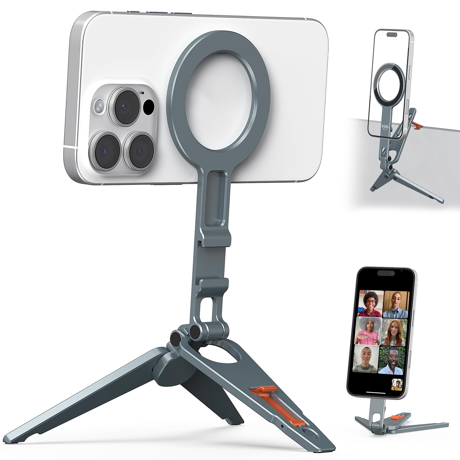三脚+ミニ三脚+VRIGスマホスタンド（マグネット式） Amazon.co.jp: VRIG スマホ三脚 ミニ三脚 magsafeに対応 自撮り棒
