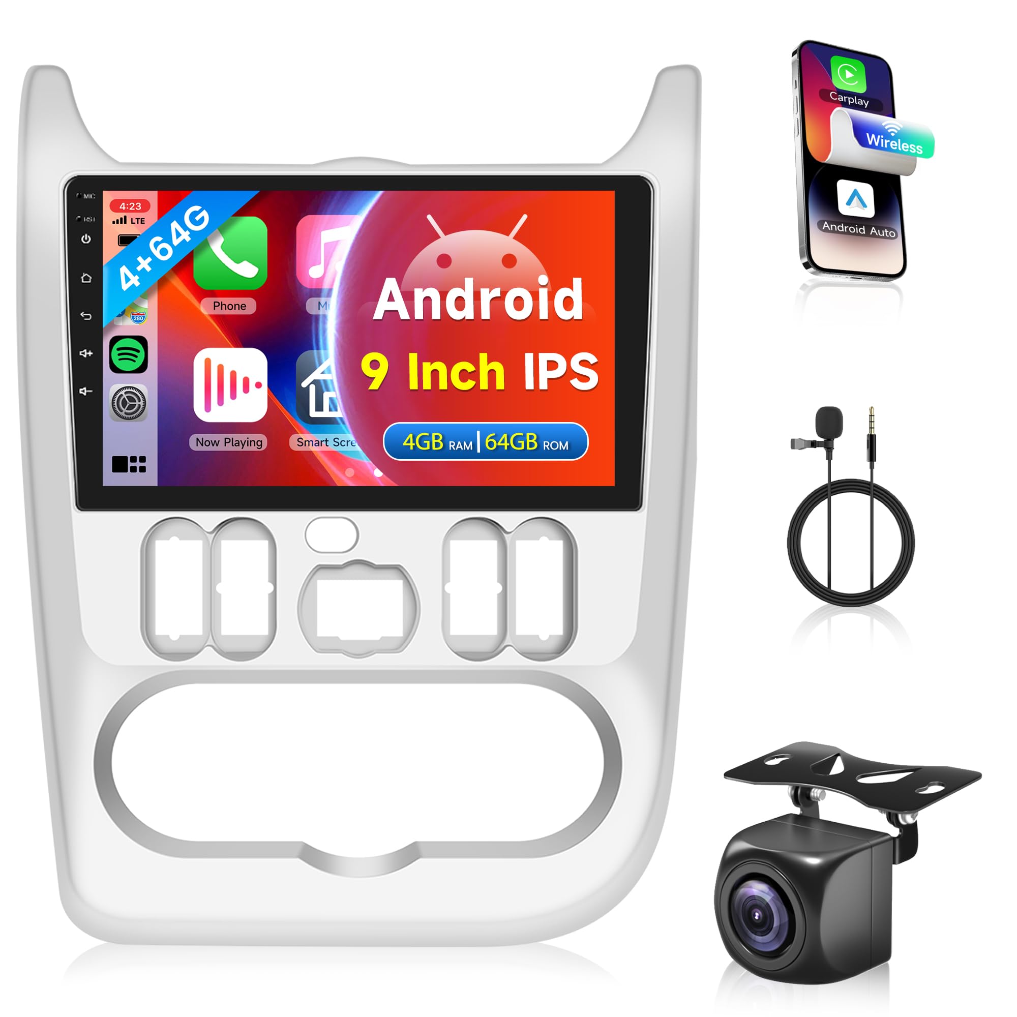 Manuel d'utilisation de l'autoradio Podofo 8 pouces avec CarPlay et Android Auto