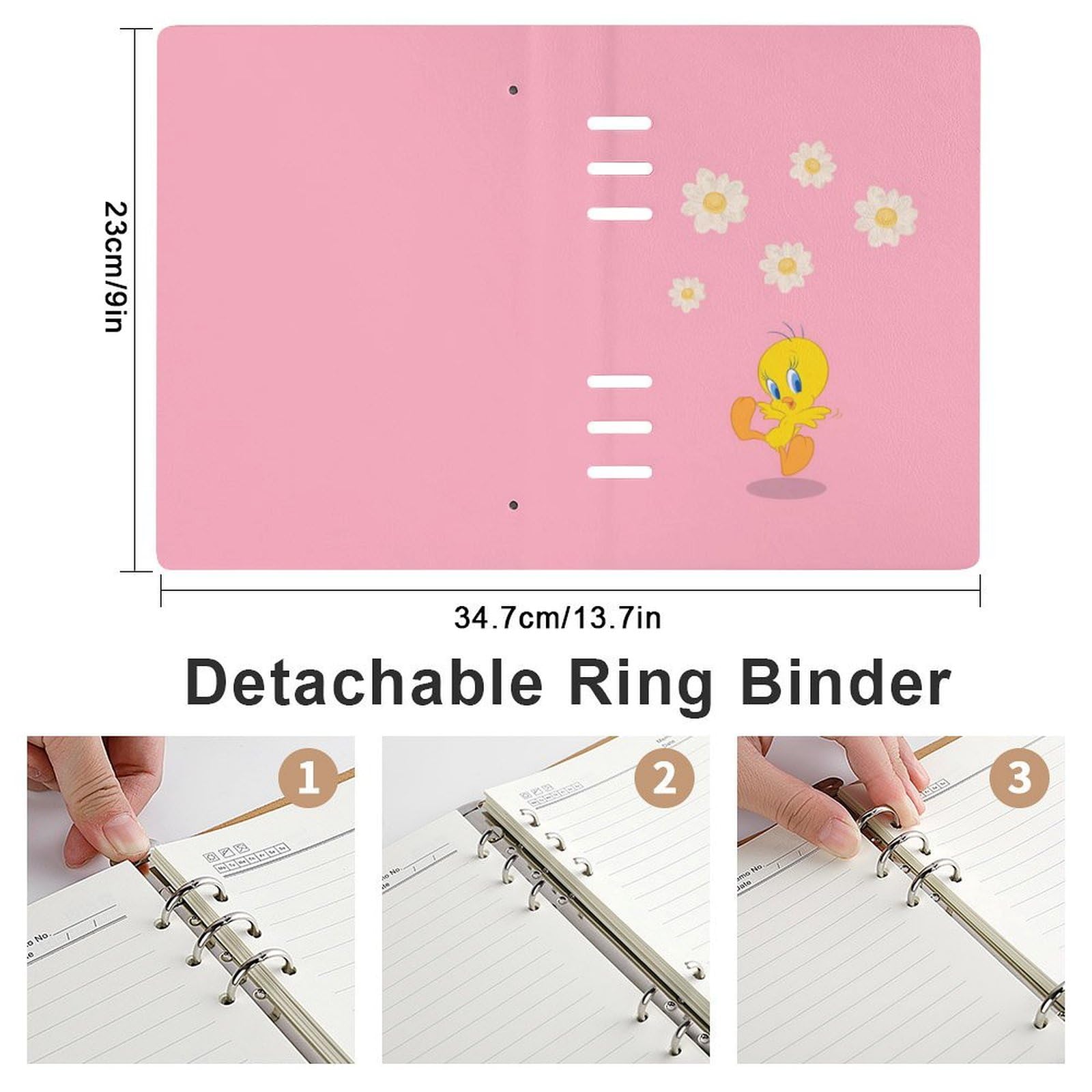 Amazon.co.jp: トゥイーティー システム手帳 PU ノートメモ帳