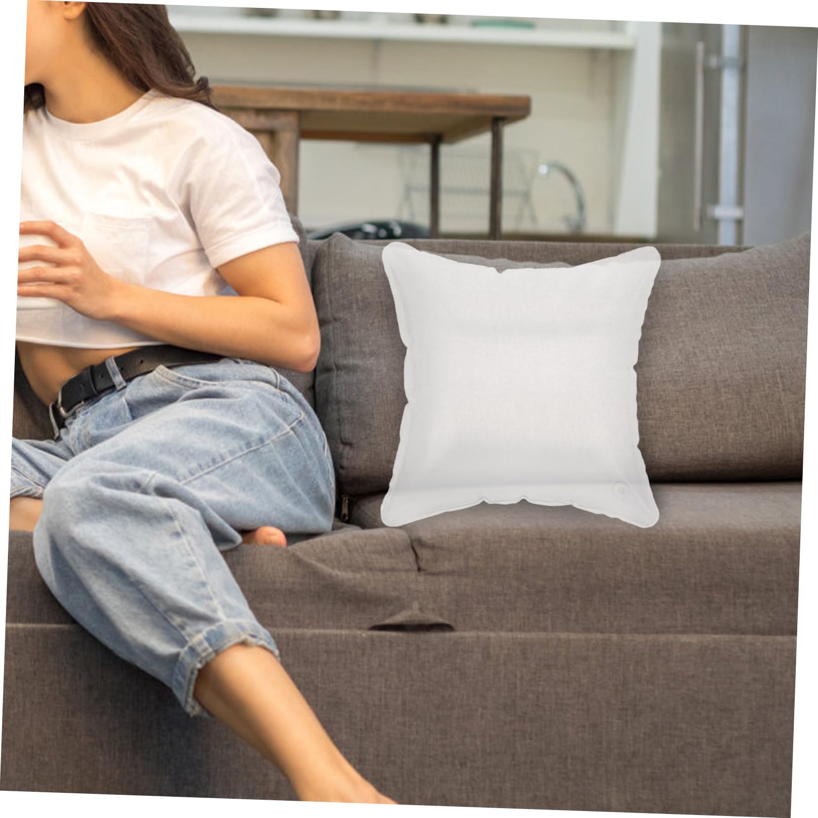 Alipis 4pièces Camping Oreiller Gonflable Transparent Coussin De Voyage Pratique Et Compact pour Détente Et Sommeil Extérieur