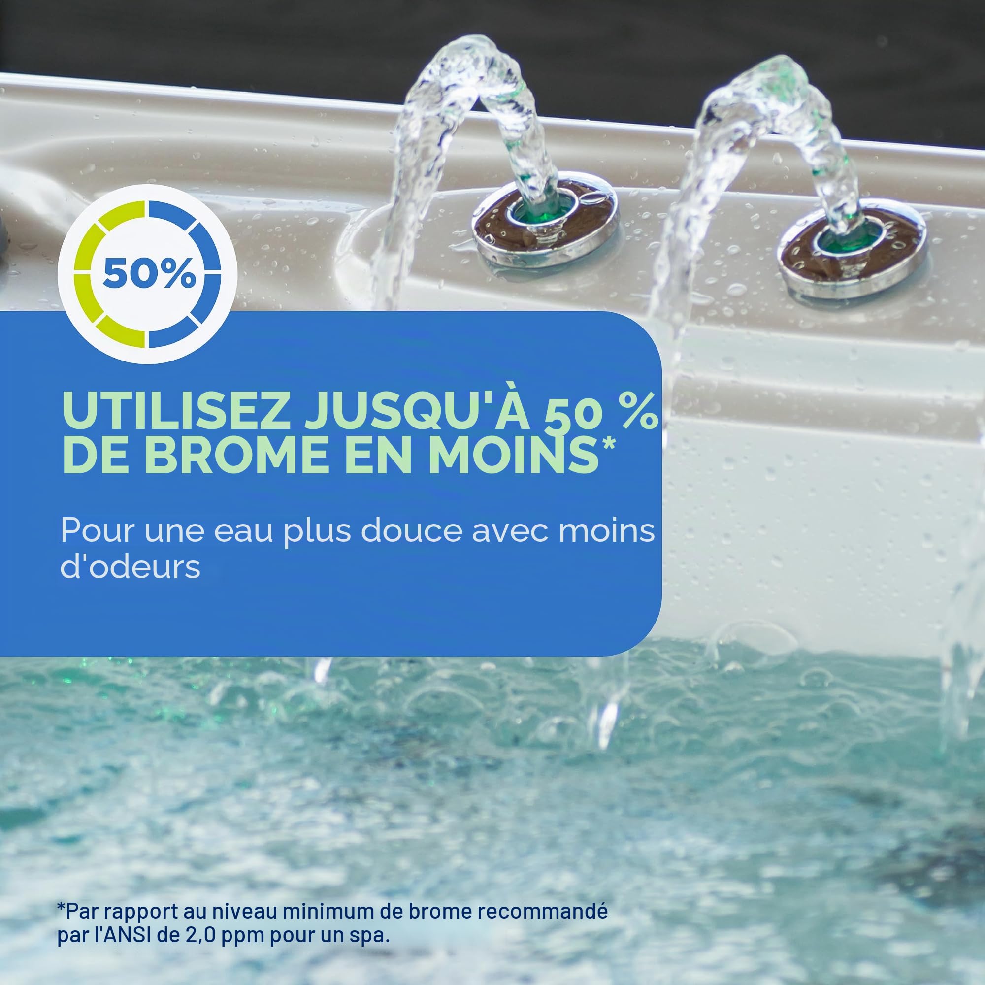 FROG Serene Mineral Cartouche de Rechange pour Jacuzzi pour Une Utilisation Uniquement avec Les systèmes de désinfection FROG Serene en Ligne et flottants pour spas jusqu'à 200 litres, désinfectant