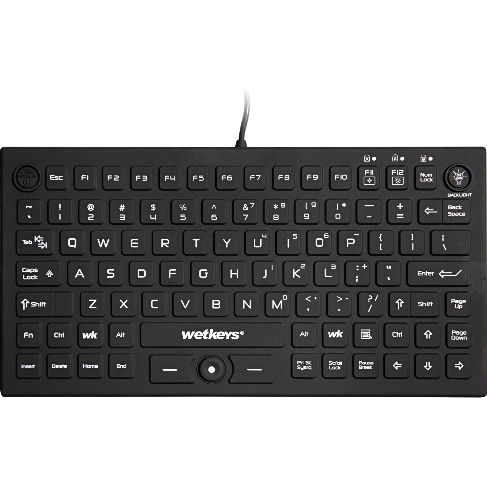 KBWKRC89PB-BK Klawiatura USB QWERTY English Black - Klawiatury (standardowa, z przewodem, USB, klawiatura membranowa, QWERTY, czarna)