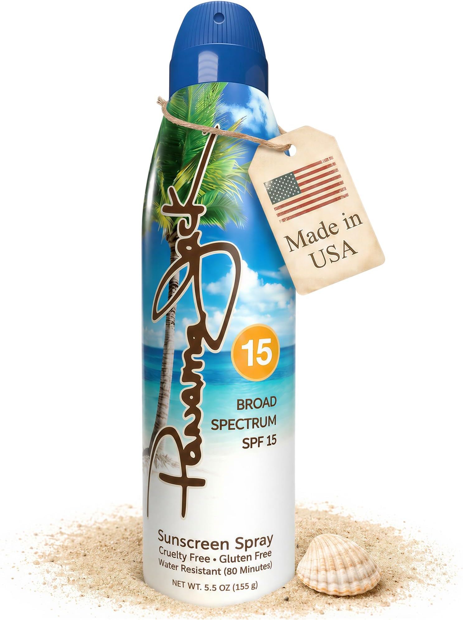 Panama Jack Continuous Spray Sunscreen, Spf 15, 5.5 Ounce