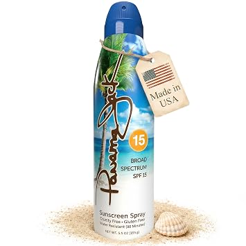 Panama Jack Continuous Spray Sunscreen, Spf 15, 5.5 Ounce