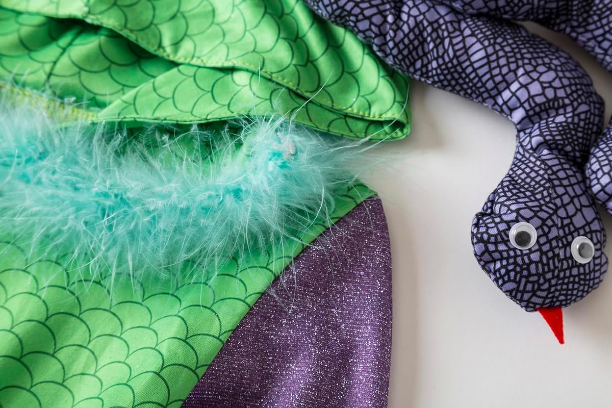 Celia Costume Monsters Inc girls Costume With Headpiece Kids Medusa Headband Costume