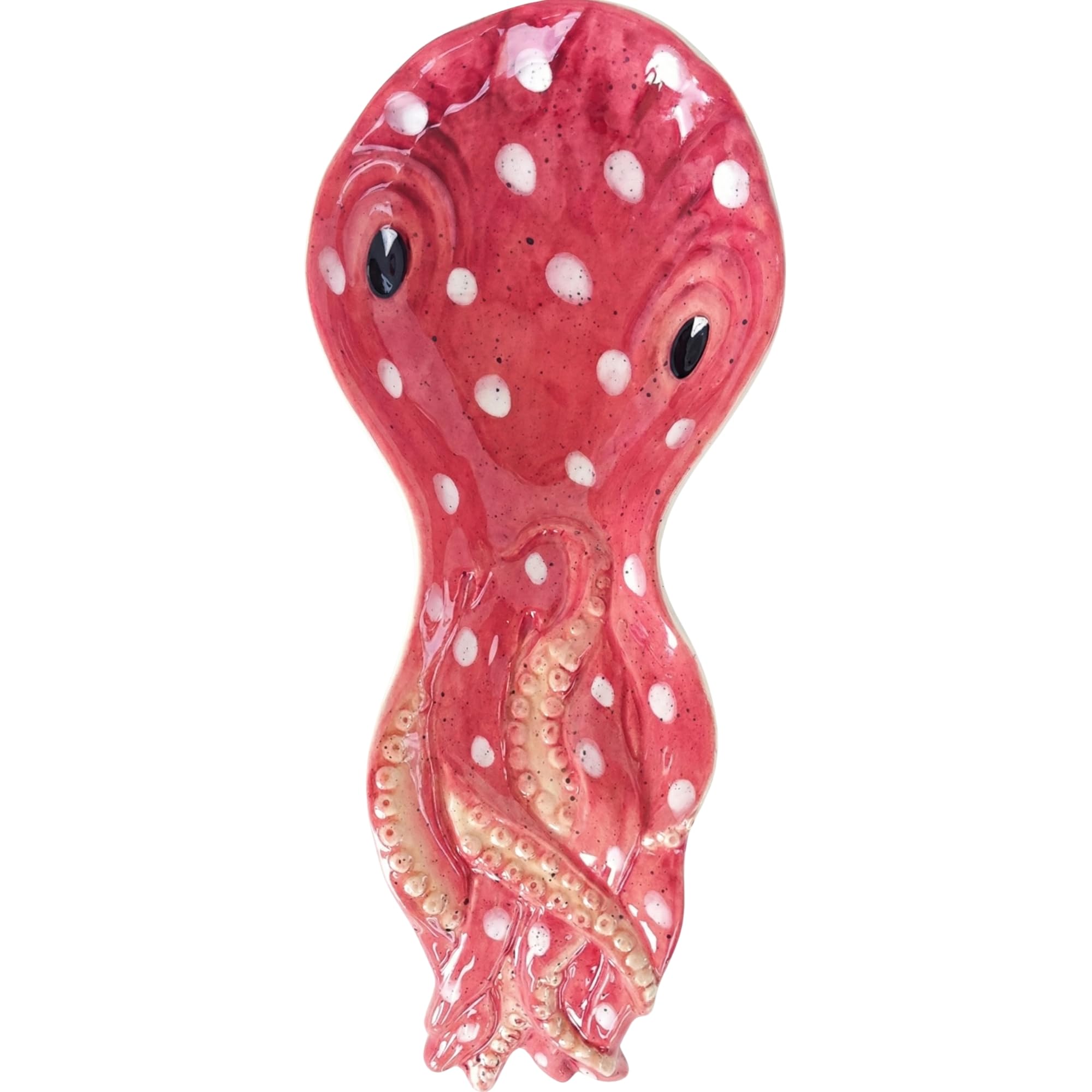 Blue Sky Ceramic Octopus Spoon Rest, Multicolor