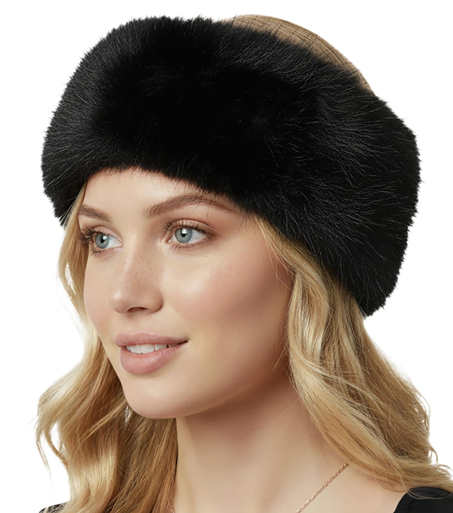Funky Junque Fuzzy Headbands for Women – Fluffy Faux Fur Ear