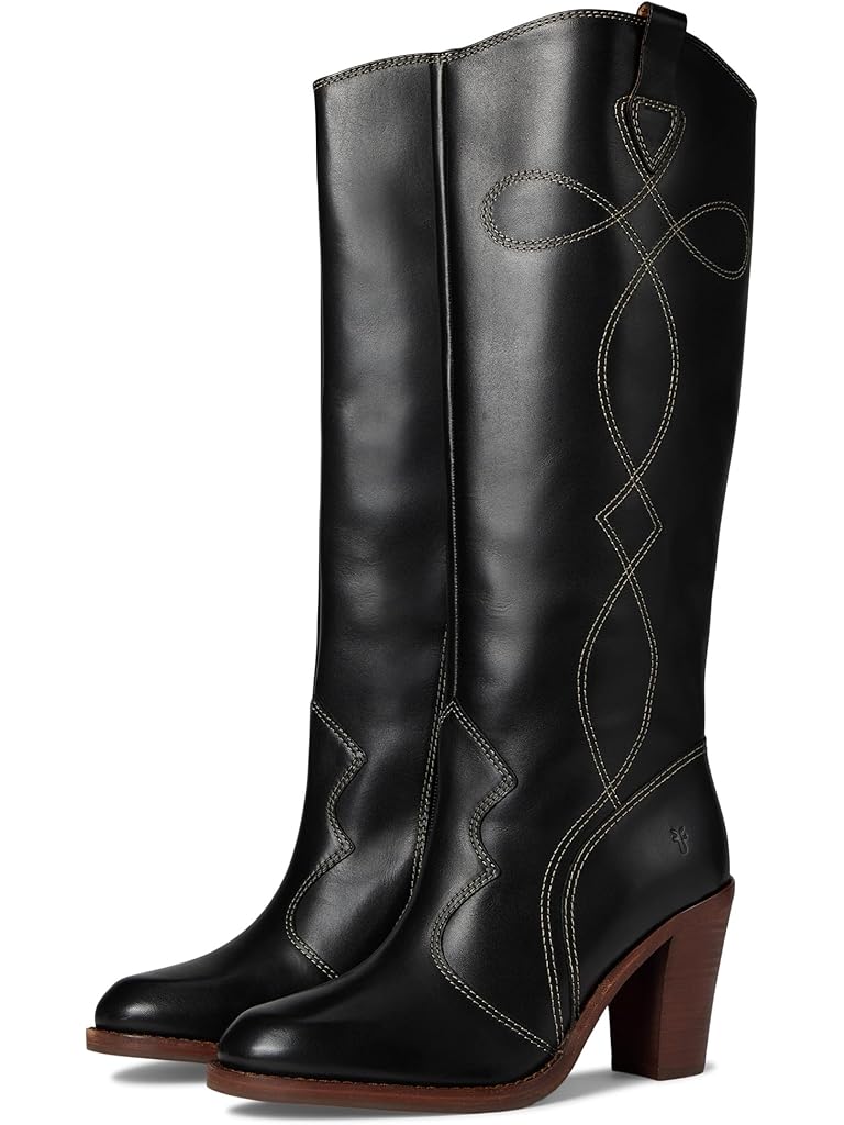 Black Frye Corinne Tall Deco Stitch