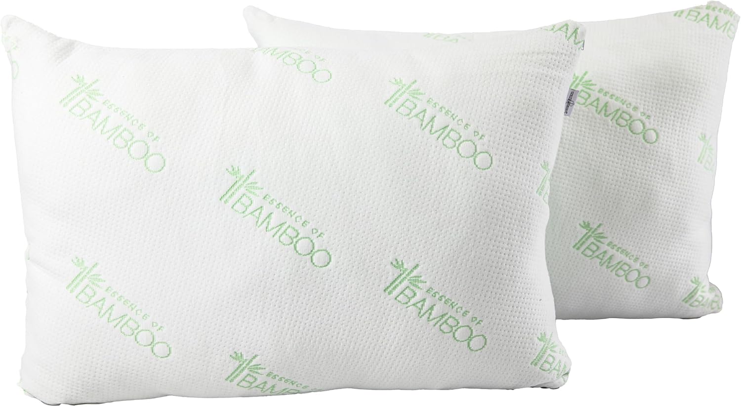 King Size Pillows (85% Polyester & 15% Rayon), Set of 2 Moisture-Wicking Pillow Cover with Down Alternative Fiber Filling (20 x 36 Inches)