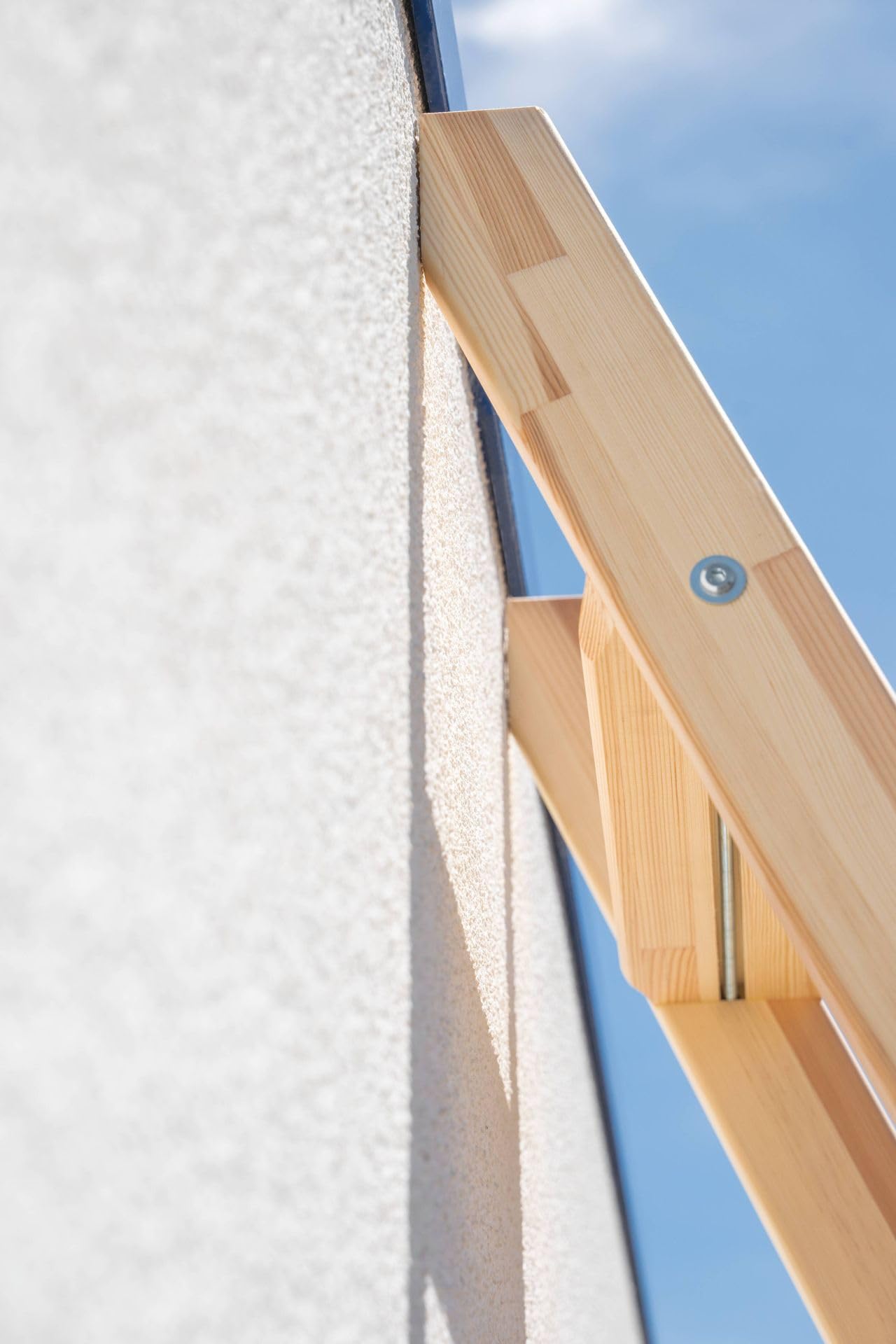 PROREGAL Stufen-Anlegeleiter Holz ohne Traverse | 10 Stufen | Leiter, Teleskopleiter, Trittleiter, Bockleiter, Sprossen-Doppelleiter