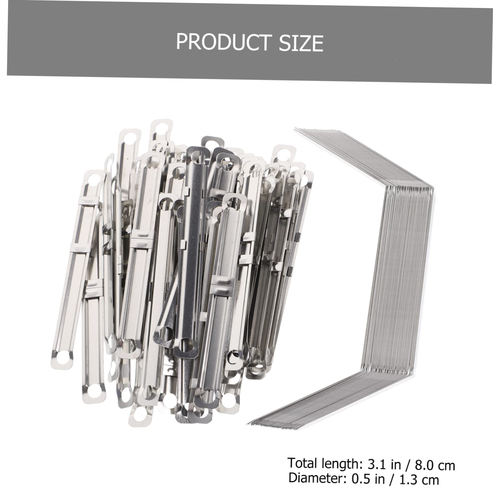 Amazon | BUTIFULSIC 金属製リングバインダークリップ 8cm 150個セット