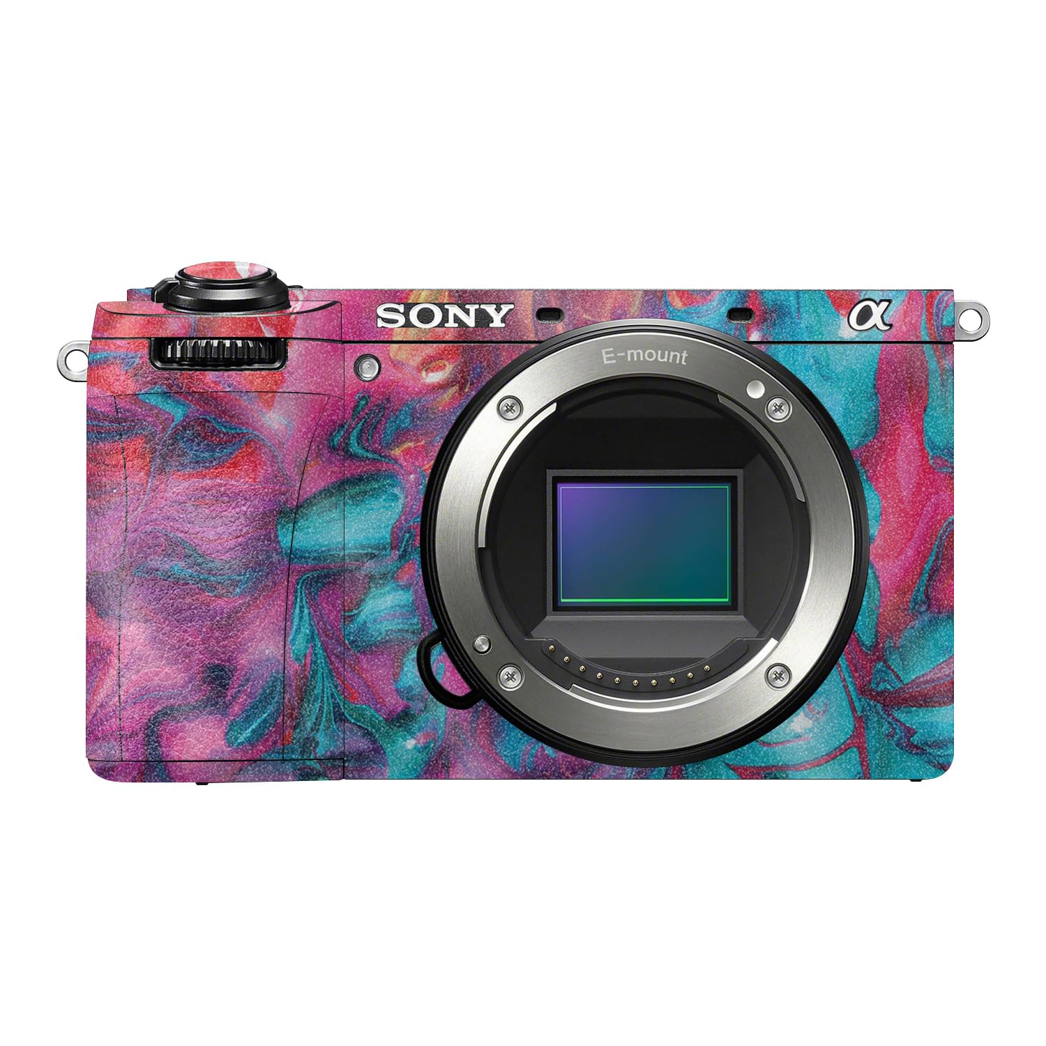 Glossy Glitter Camera Skin Compatible with Sony A6700 Mirrorless Camera (2023) - Paint Party - Premium 3M Vinyl Protective Wrap Decal Cover - Easy to Apply | Crafted in the USA by MightySkins