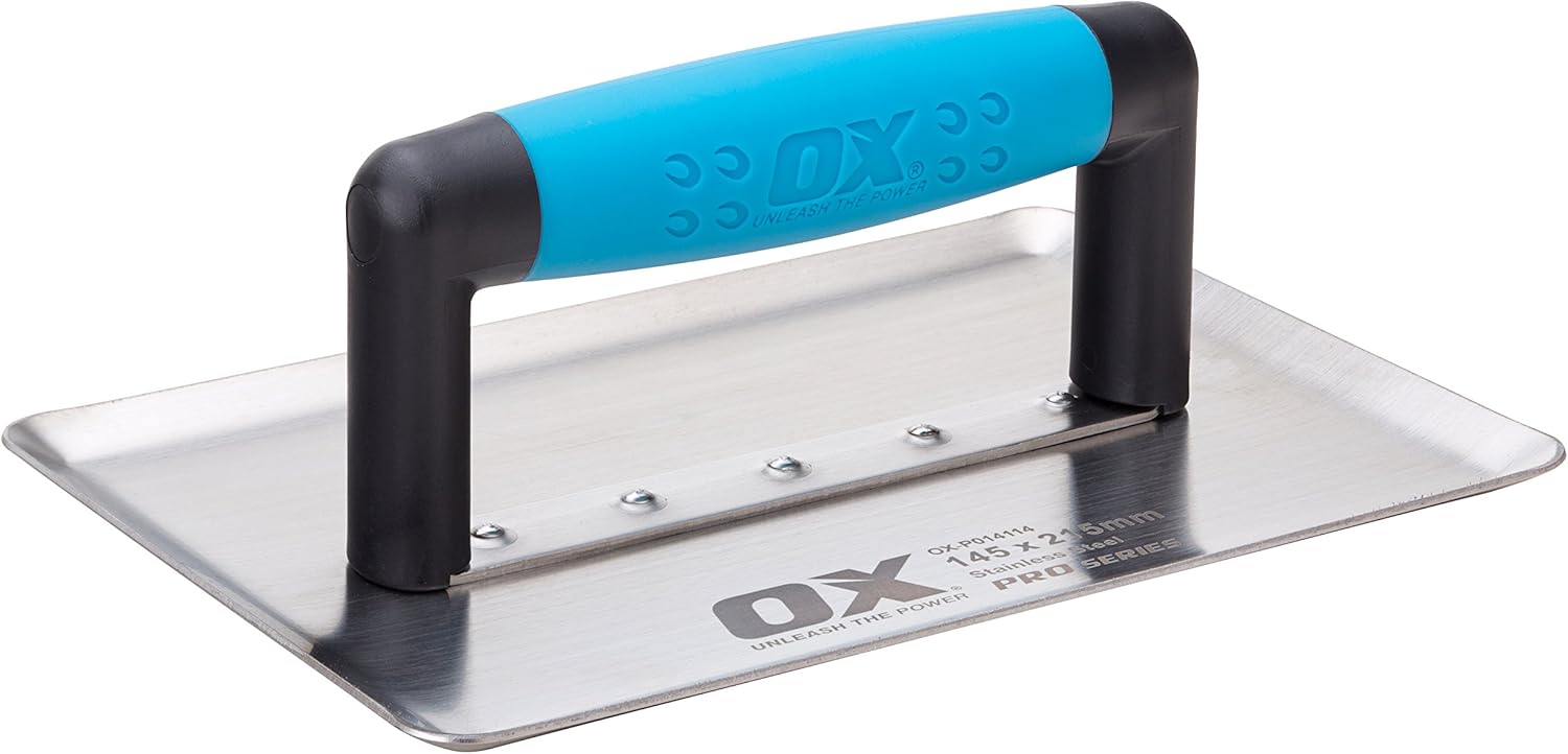 OX Pro Spinner Float, Trowel, For Grouting, Tiles, Concrete, 145 x 215