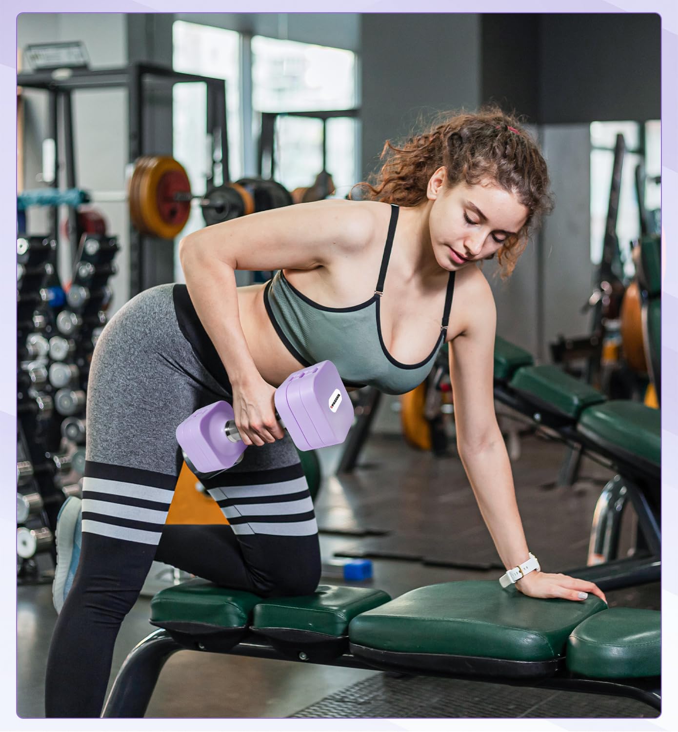 Set di manubri Regolabili da 10 kg, 4 in 1 Set di Pesi Liberi per Donne e Uomini, Allenamento in Palestra a casa per l'allenamento della Forza