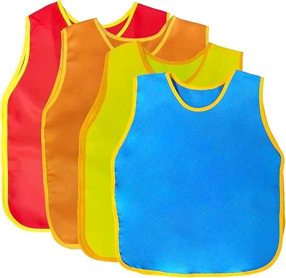 NANASO 4Pack Smock for Kids,Children Waterproof Art Smock Painting Feeding, Kids