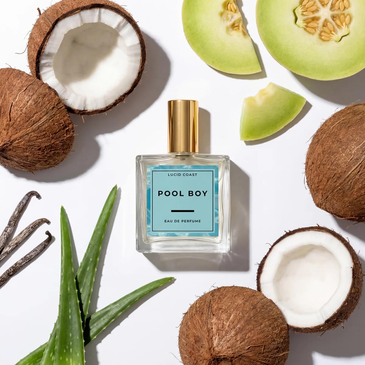 Lucid Coast - Eau De Parfum Pool Boy - Inspired by VACATION'S AFTER SUN PERFUME - lassic Aloe Vera Gels, Fresh Tropical Perfume, Unisex Scent of